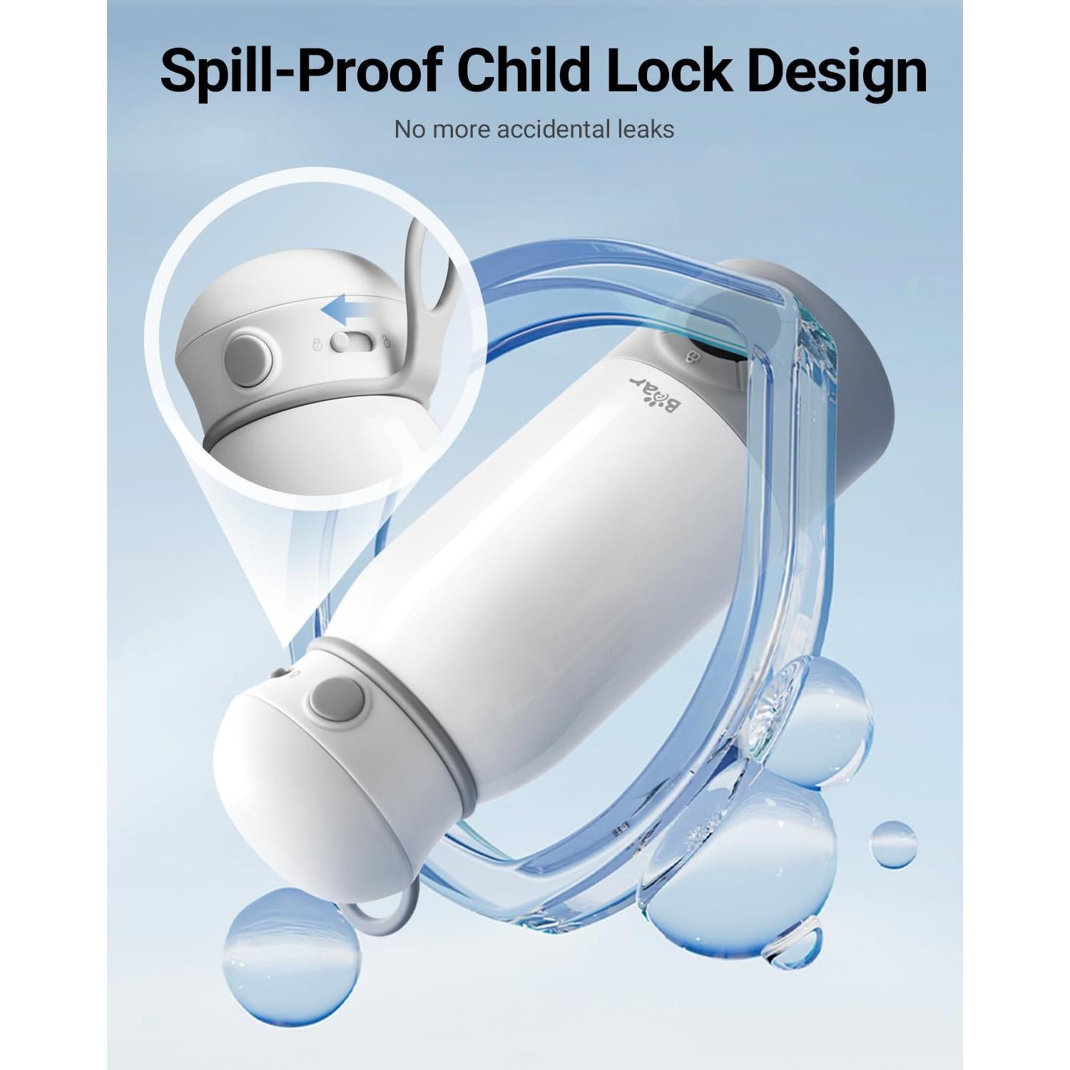 Calentador de Botellas Portátil Bear 500ml con Control de Temperatura