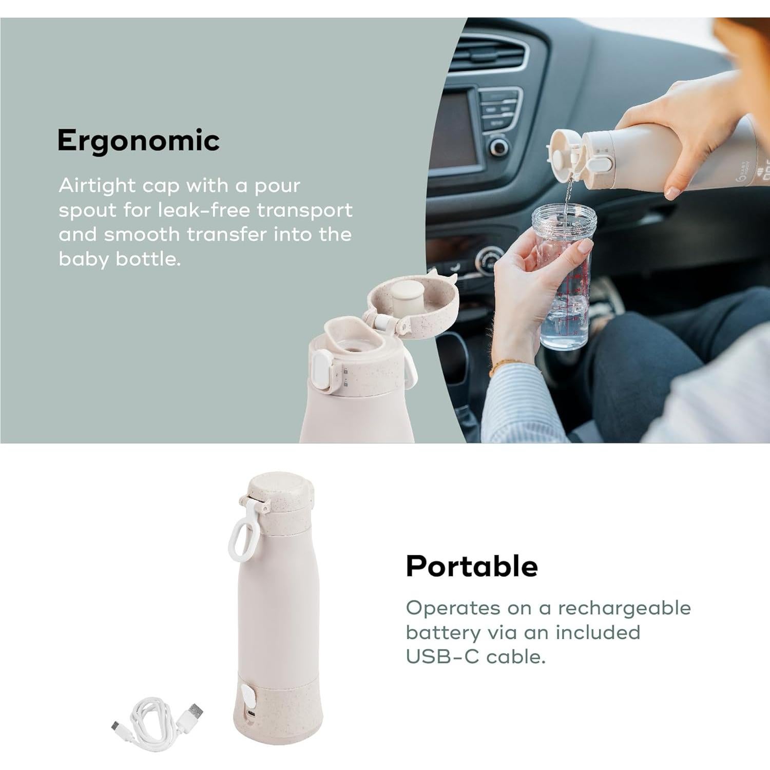 Calentador de Biberones Portátil Babymoov Moov & Feed 340ml