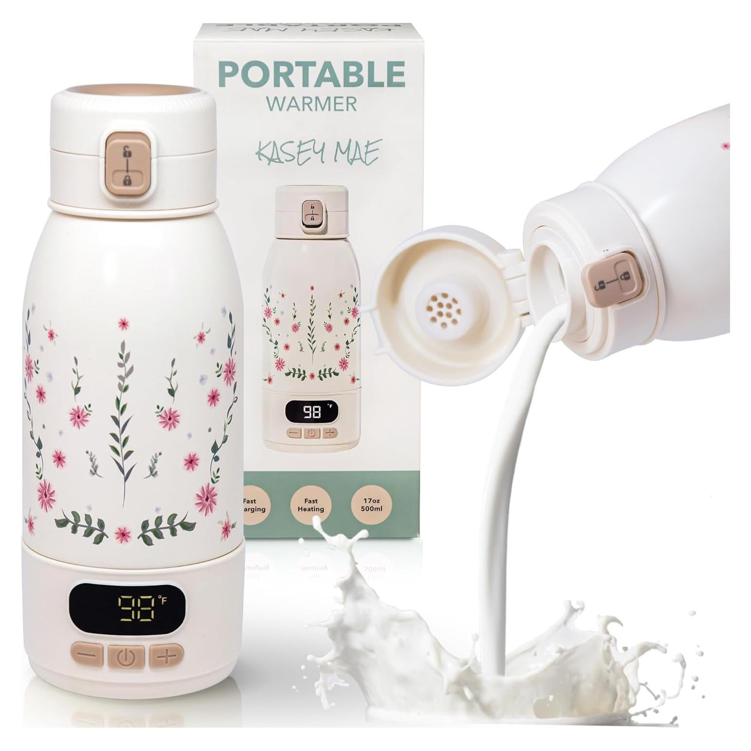 Calentador de Botellas Portátil Kasey Mae 500ml Carga Rápida