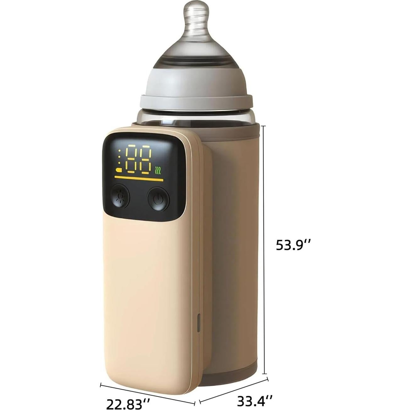 Calentador de Botellas Portátil para Bebés - 6 Temperaturas LED