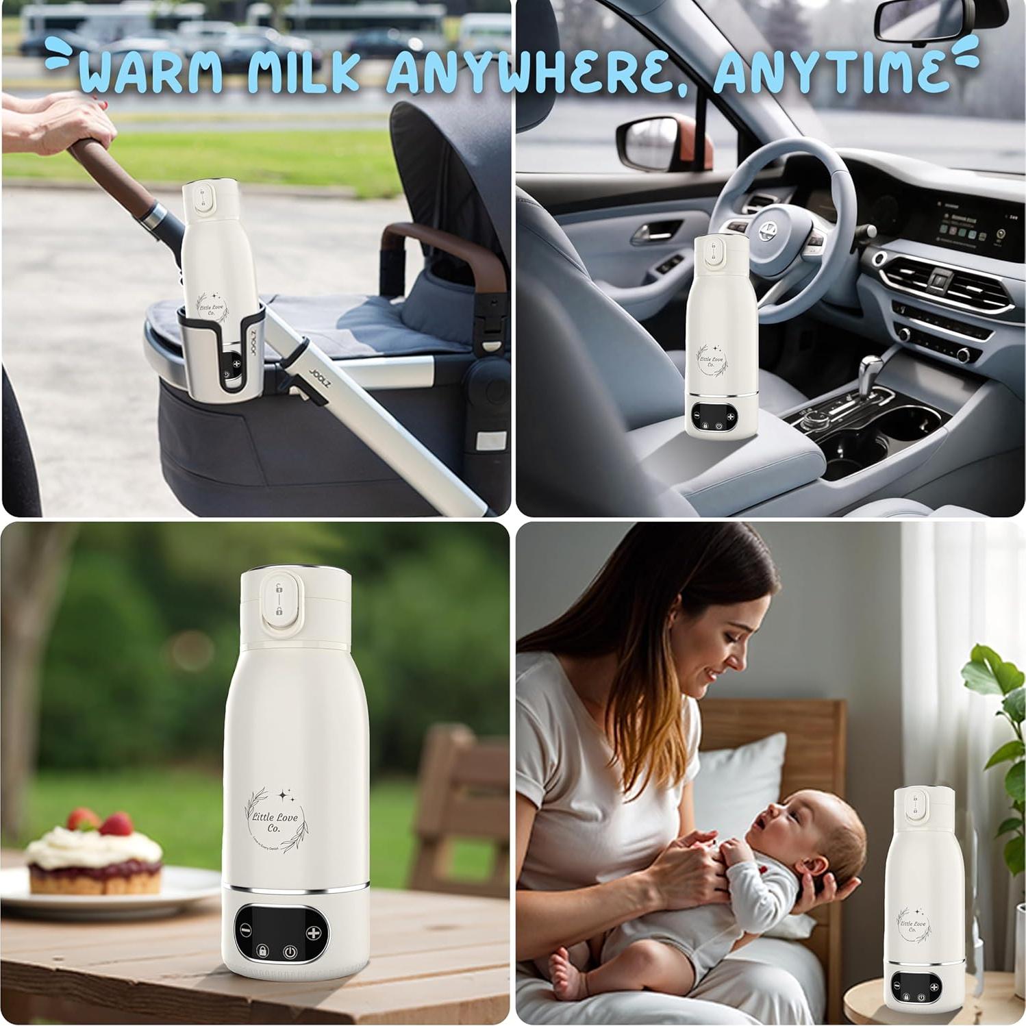 Calentador de Botellas de Bebé Portátil 500 ml - Control Táctil