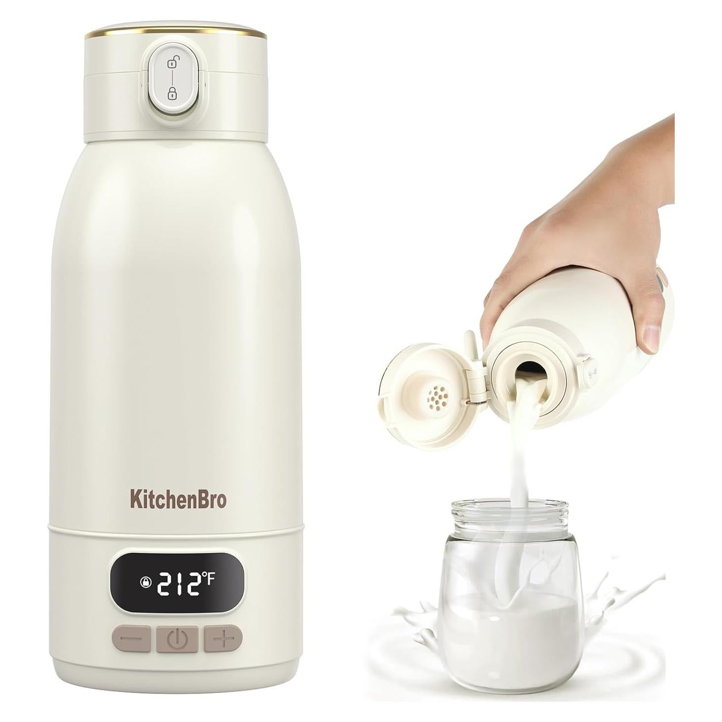 Calentador de Botellas Portátil JR08PRO MAX - 0.5L Acero Inoxidable