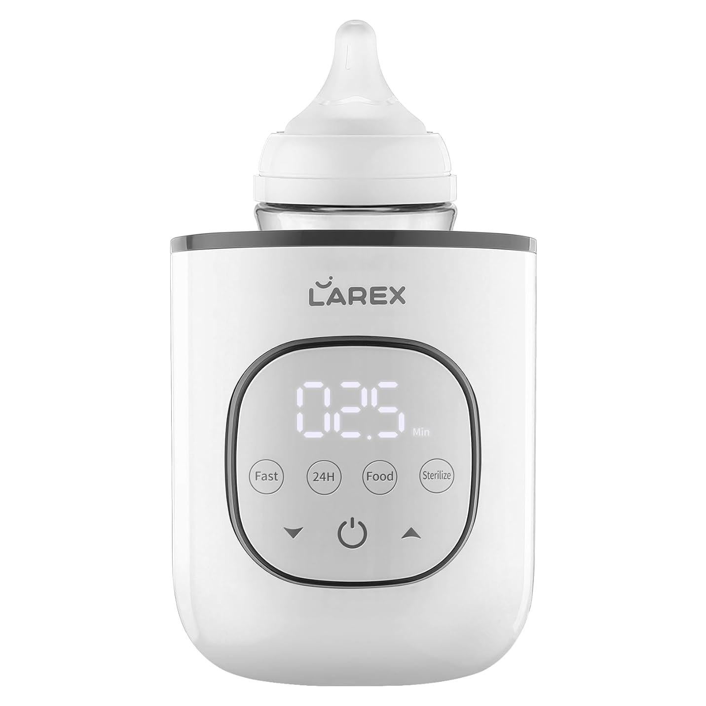 Calentador de Botellas LAREX 8 en 1, Rápido y Preciso, Libre de BPA