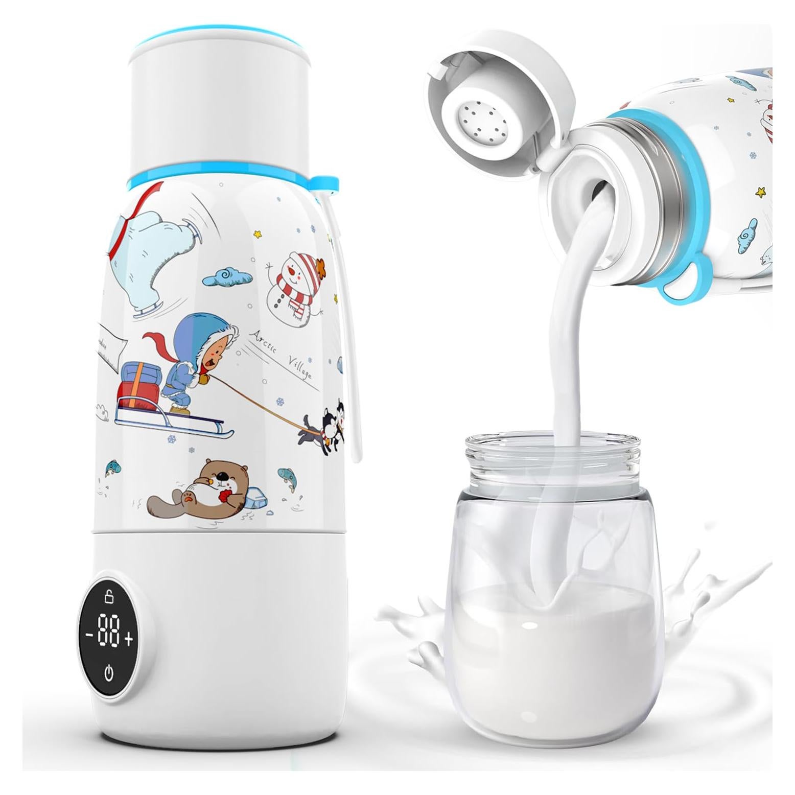 Calentador de Botellas Portátil BEGUKO 17oz Carga Rápida