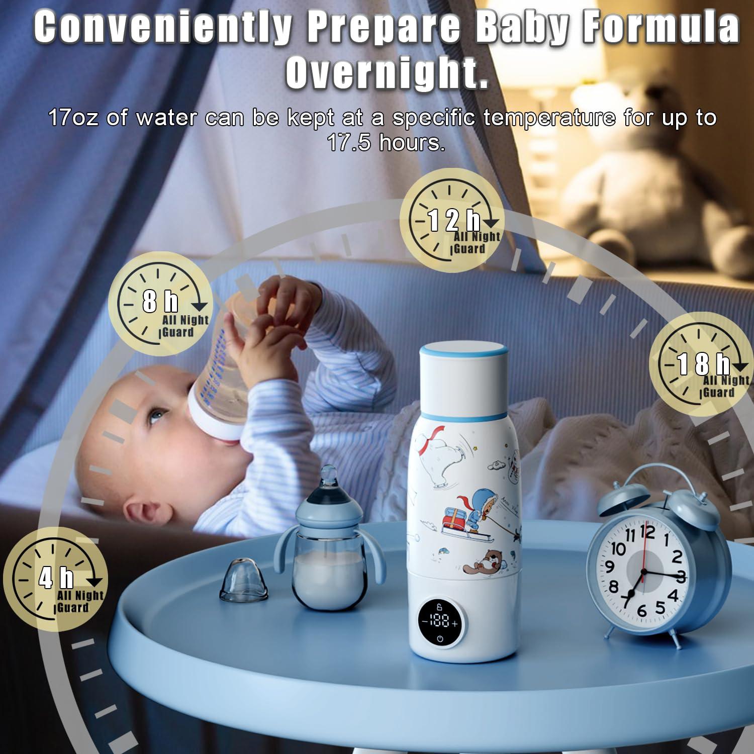 Calentador de Botellas Portátil BEGUKO 17oz Carga Rápida