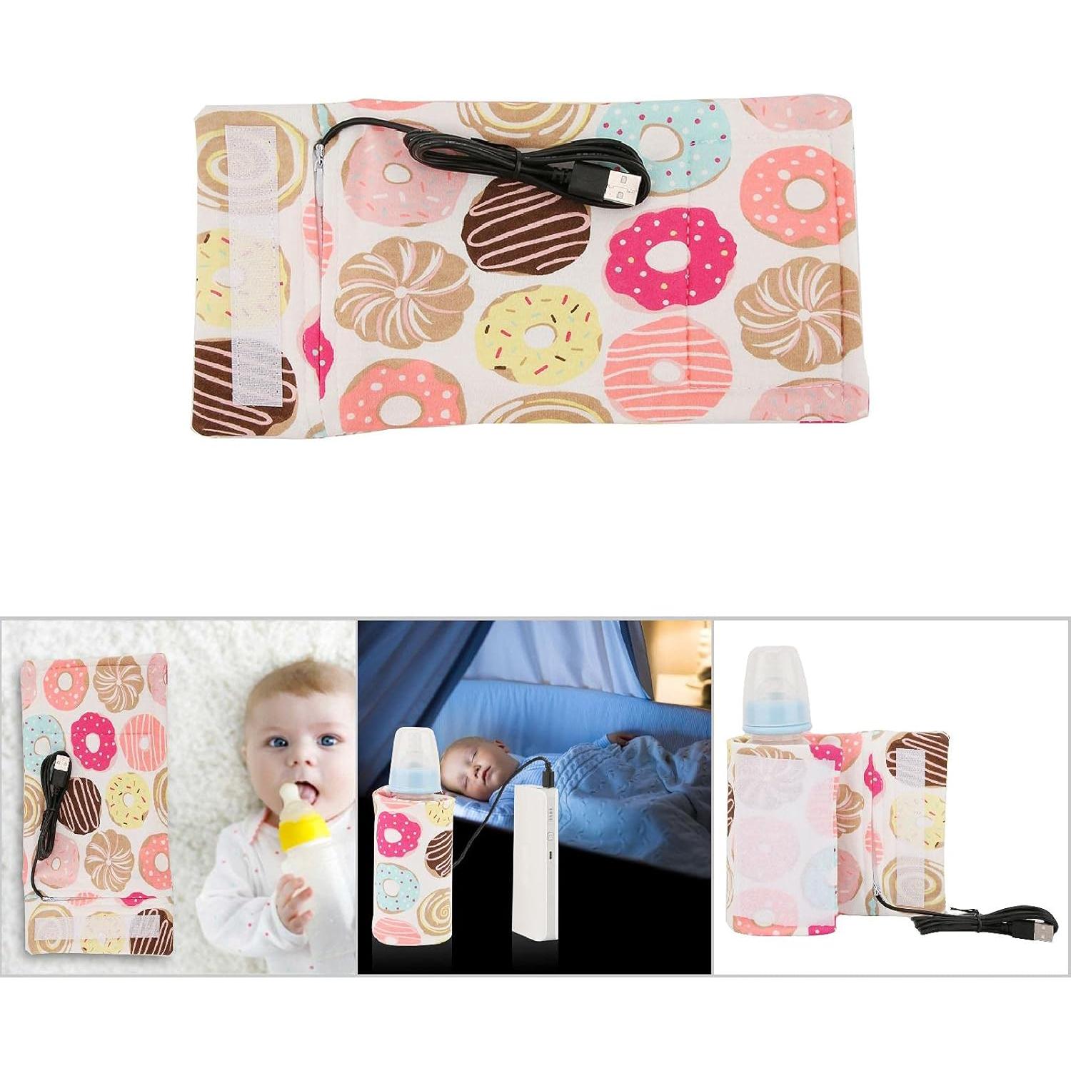 Calentador de Botellas USB Hilitand Donut para Bebés 40°C