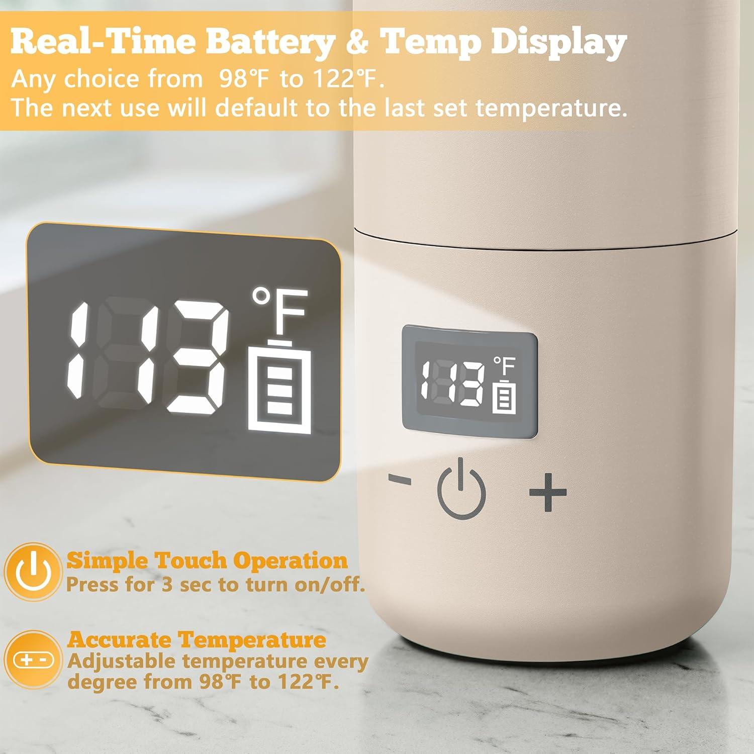 Calentador de Botellas Portátil Veroline 10 oz (300 ml) Ajustable