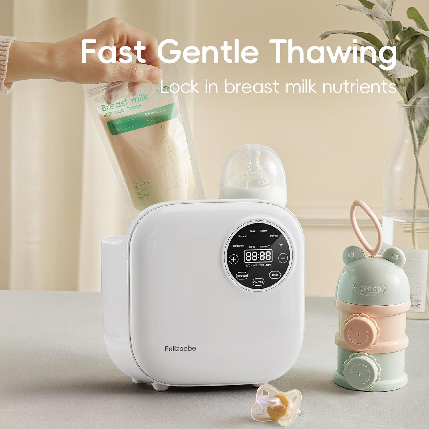 Calentador de Biberones Felizbebe 10 en 1 Blanco - Doble Función