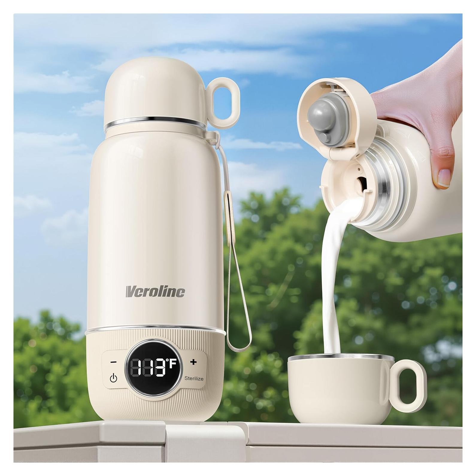 Calentador de Botellas Portátil 400ml - Carga Rápida y Control de Temperatura