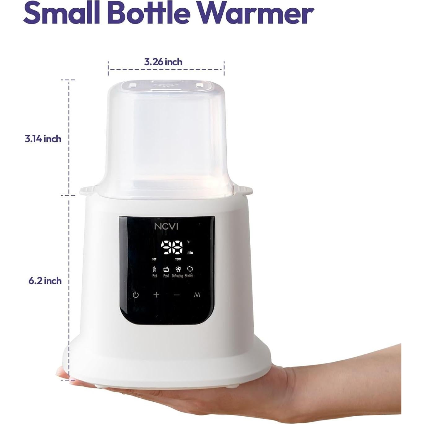 Calentador de Leche para Bebés NCVI 8 en 1 con Temporizador