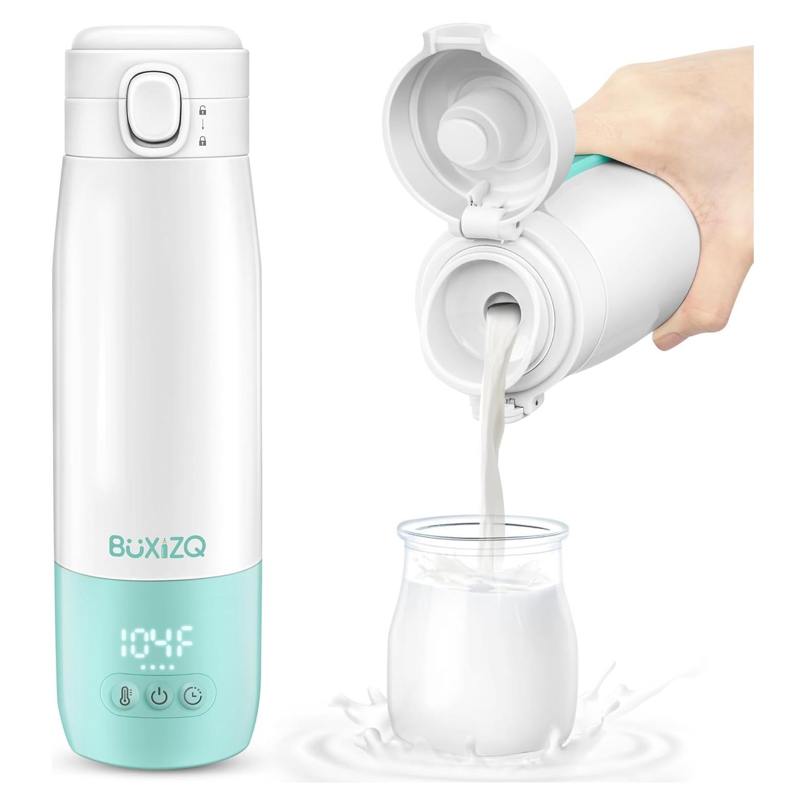 Calentador de Botellas Portátil para Bebés - 350ml, Verde