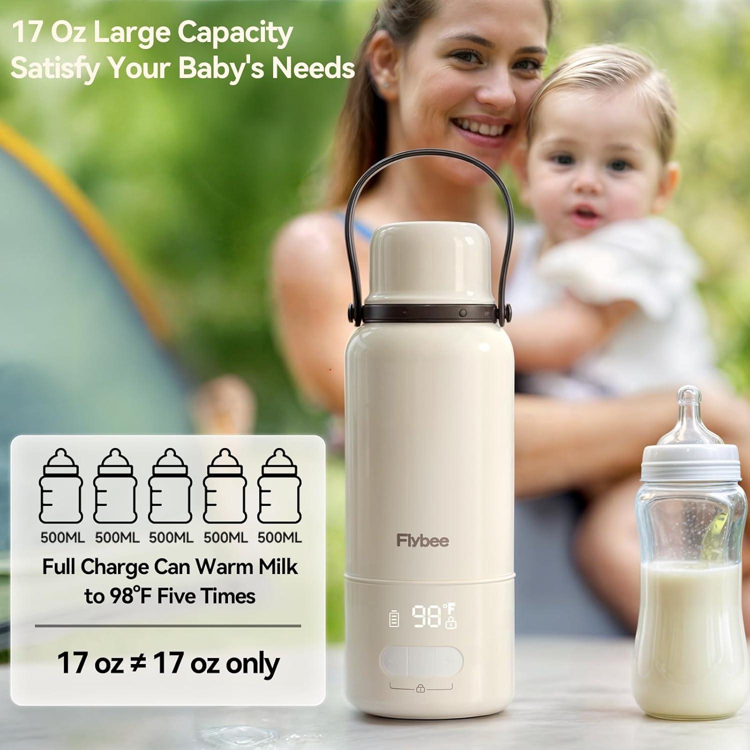 Calentador de Botellas Portátil Flybee 17oz 500mL Acero Inoxidable