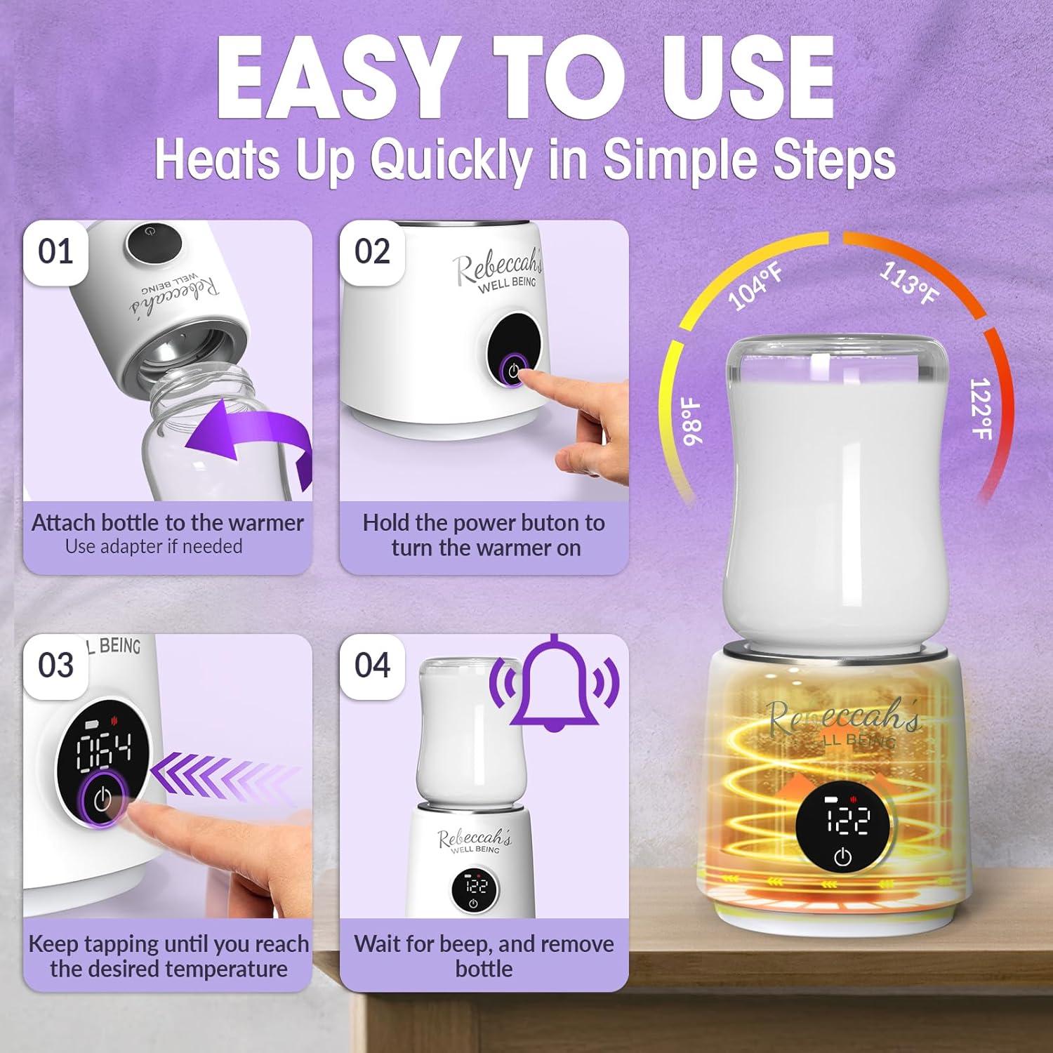 Calentador de Botellas Portátil Dr. Brown 4 Temperaturas 0.87kg