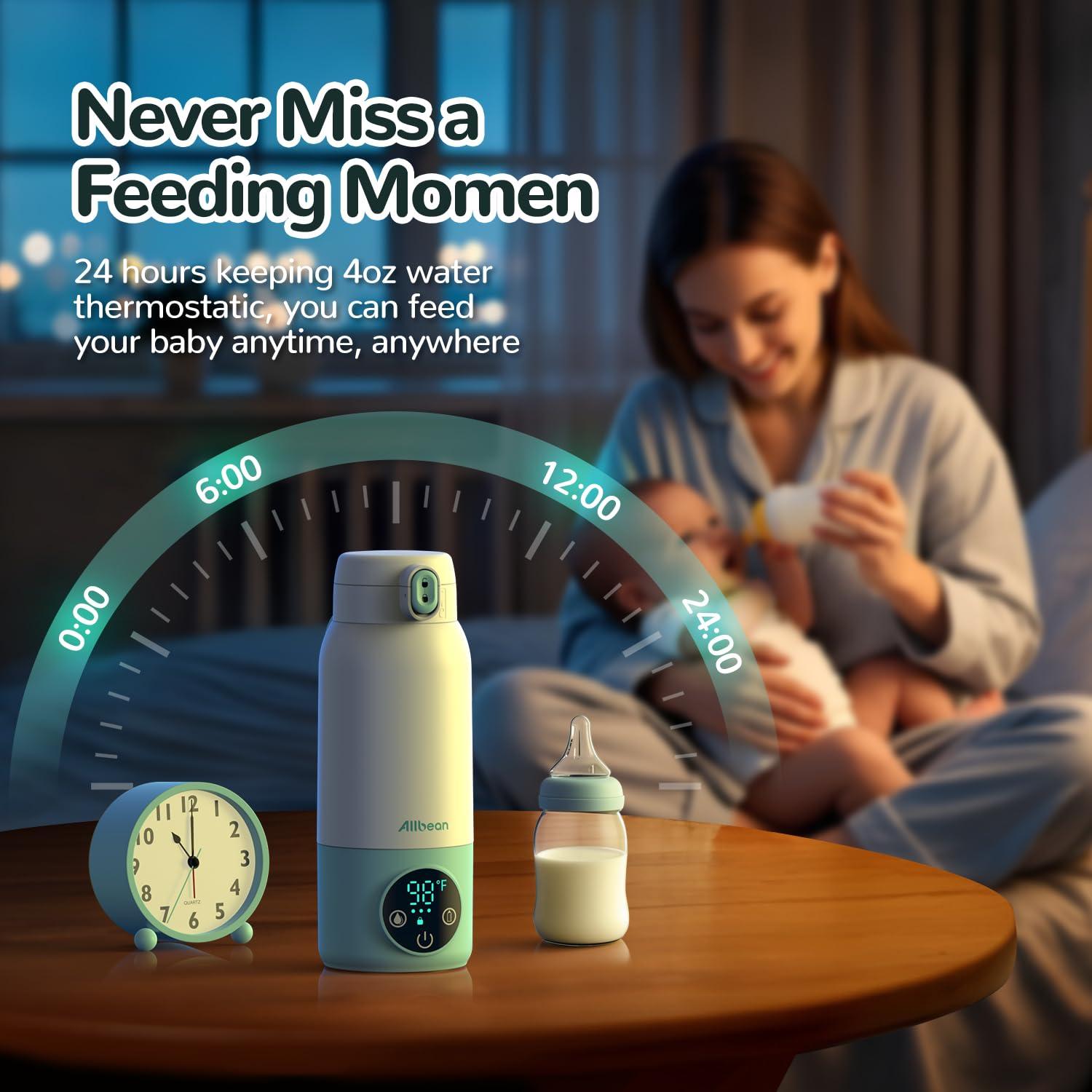 Calentador de Botellas Portátil Allbean 17oz 500ml Viaje