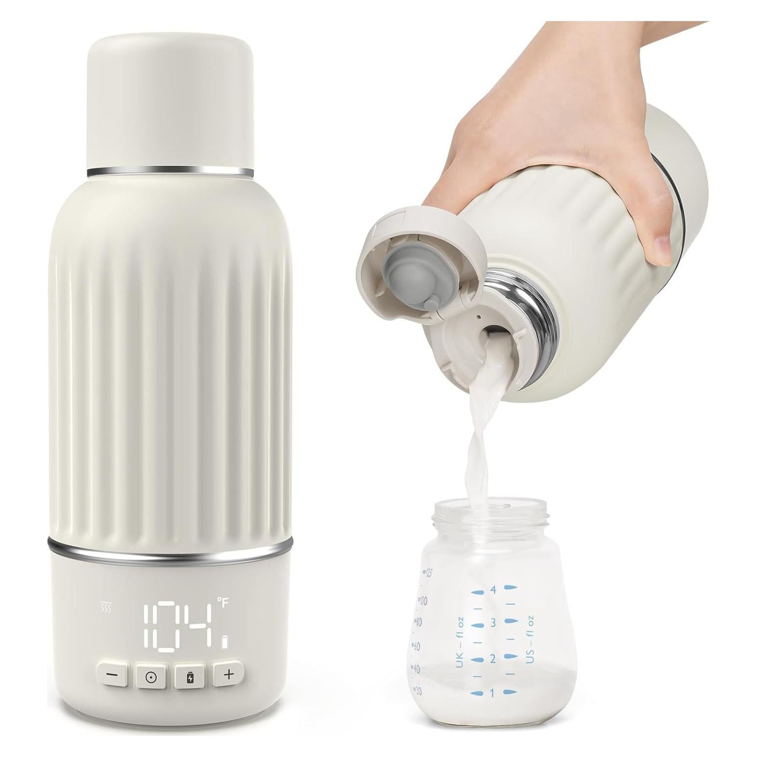 Calentador de Botellas Portátil Juissiart 17oz Carga Rápida