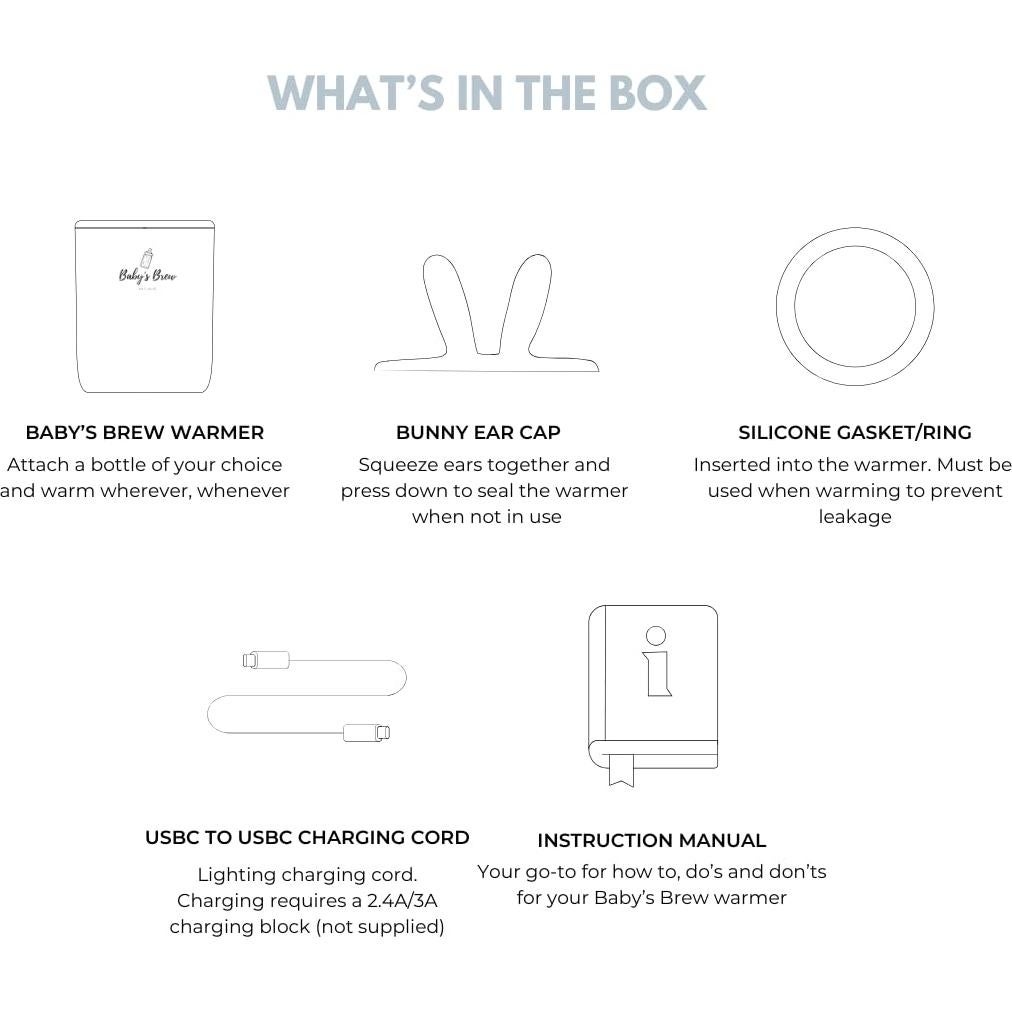 Calentador portátil Baby's Brew 3.0 - Calienta leche y fórmula