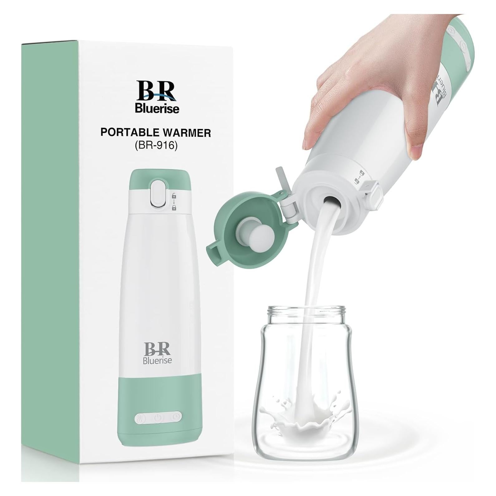 Calentador de Leche Portátil BRBLUERISE 12 oz Inalámbrico