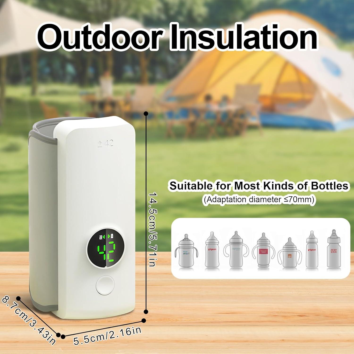 Calentador de Biberones Portátil Recargable 6000mAh - 42°C