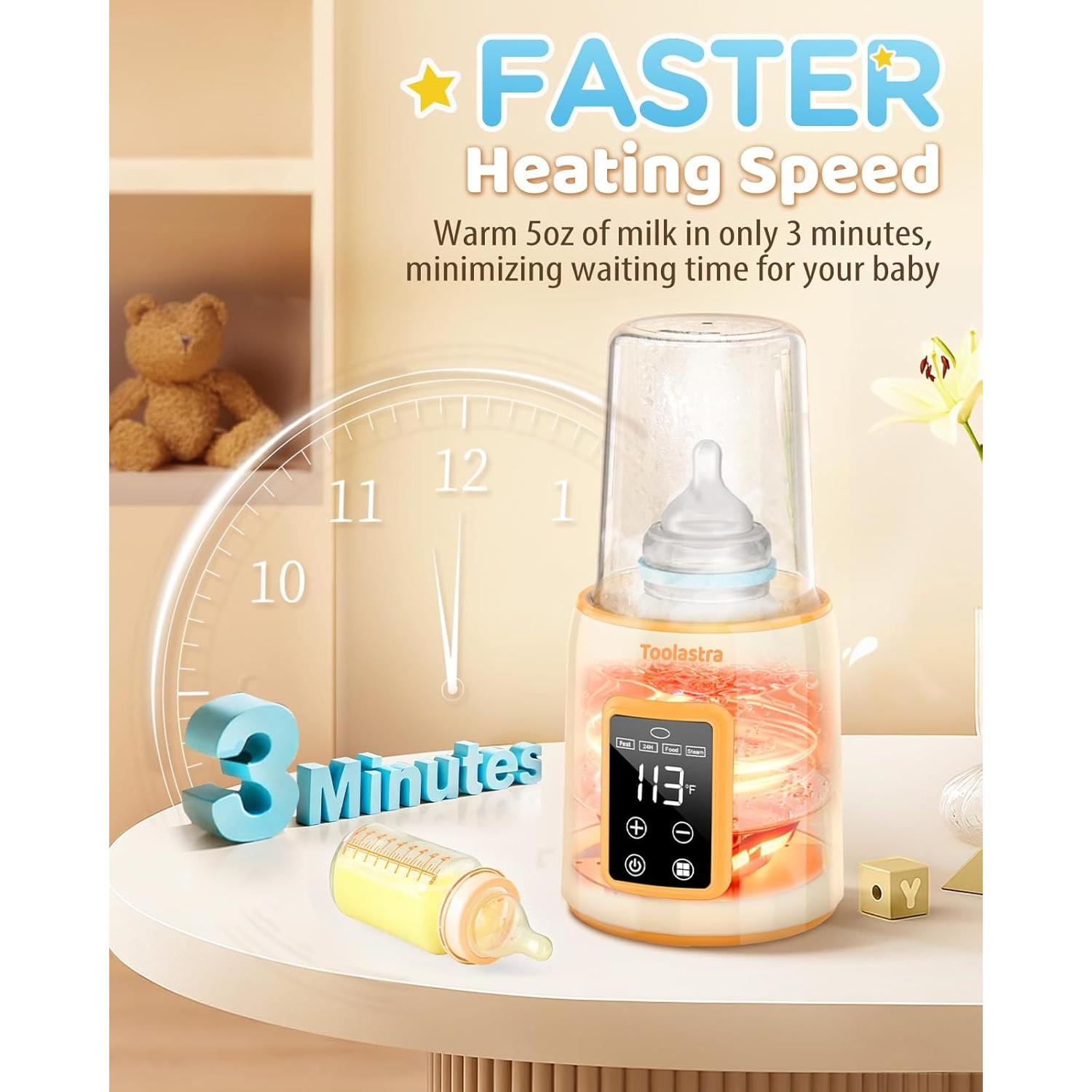 Calentador de Botellas Multifuncional Libre de BPA - Rápido y Preciso