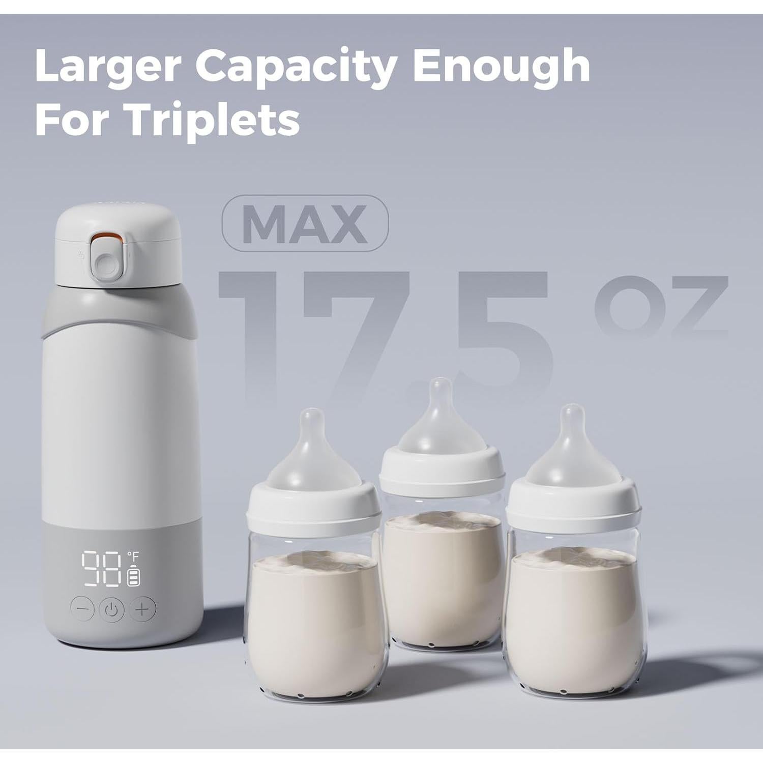 Calentador de Leche Portátil BOLOLO Pro 500ml Batería 14000mAh