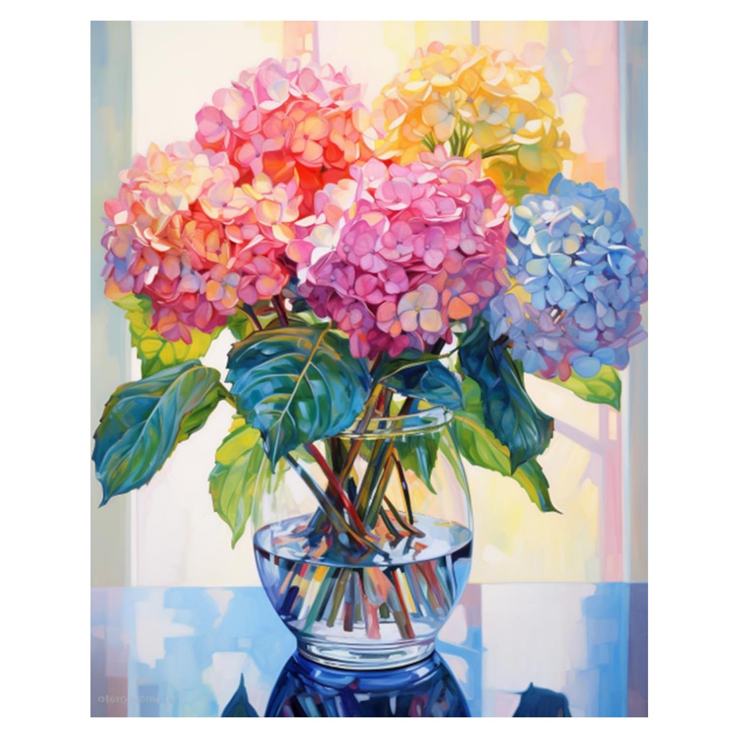 Kit de Pintura por Números Tucocoo 40x50 cm Floral Acrílico