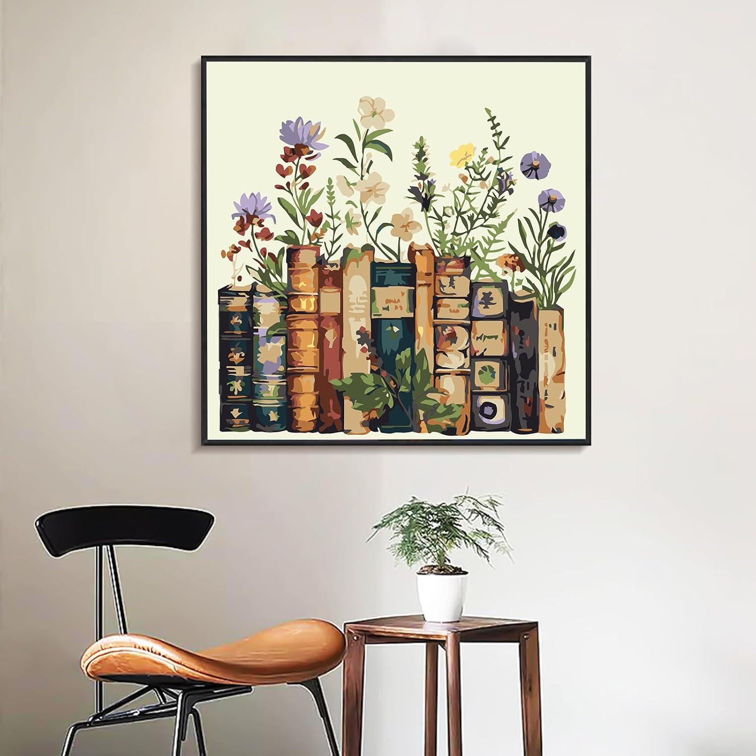 Kit de Pintura por Números Enmarcado Yezavesu 25.4x25.4 cm