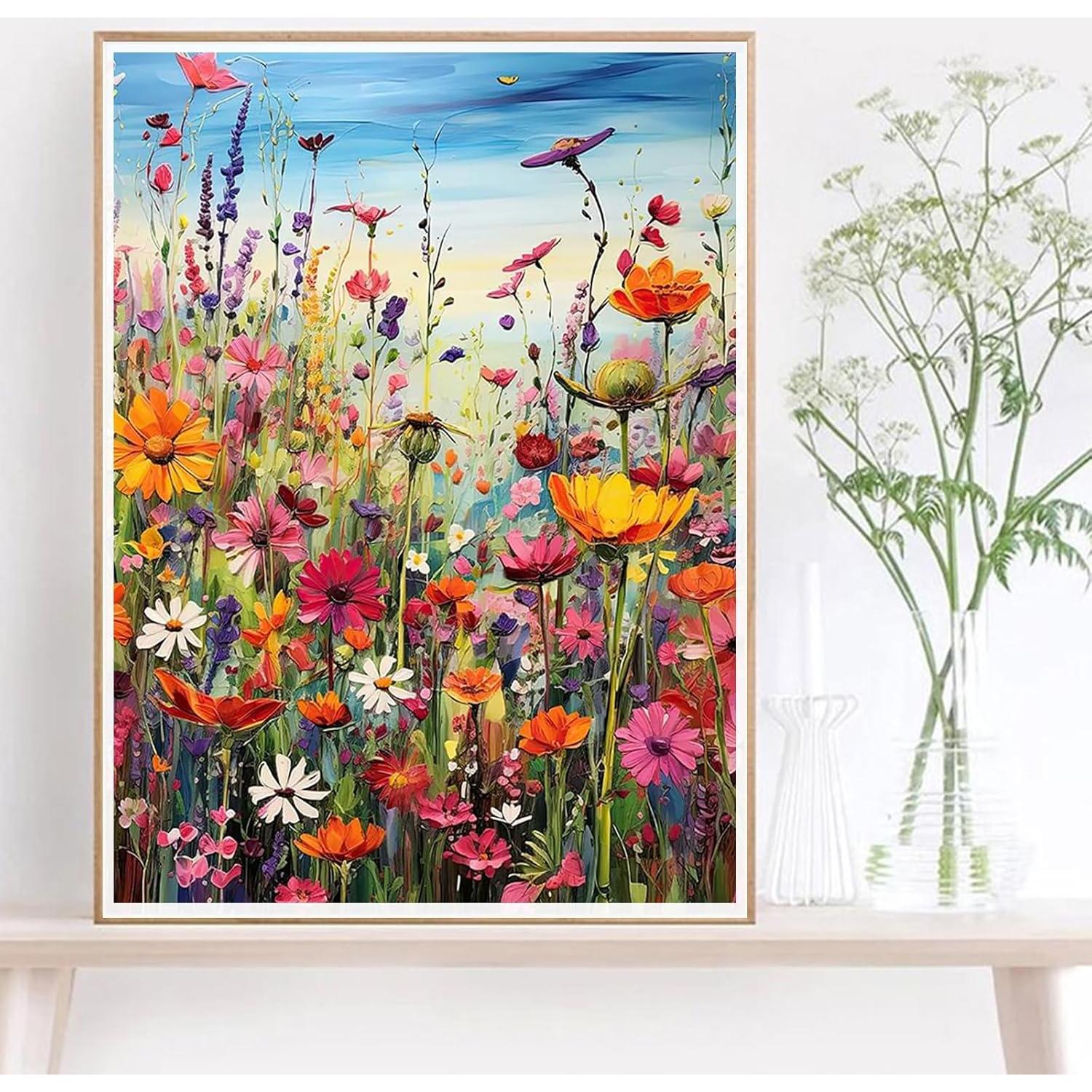 Kit de Pintura por Números HITIRECOVI Flores Silvestres 40x50cm