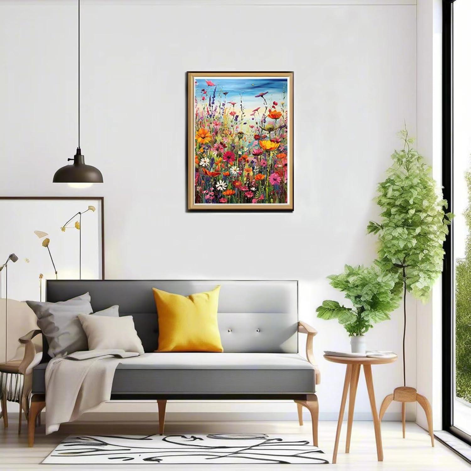 Kit de Pintura por Números HITIRECOVI Flores Silvestres 40x50cm