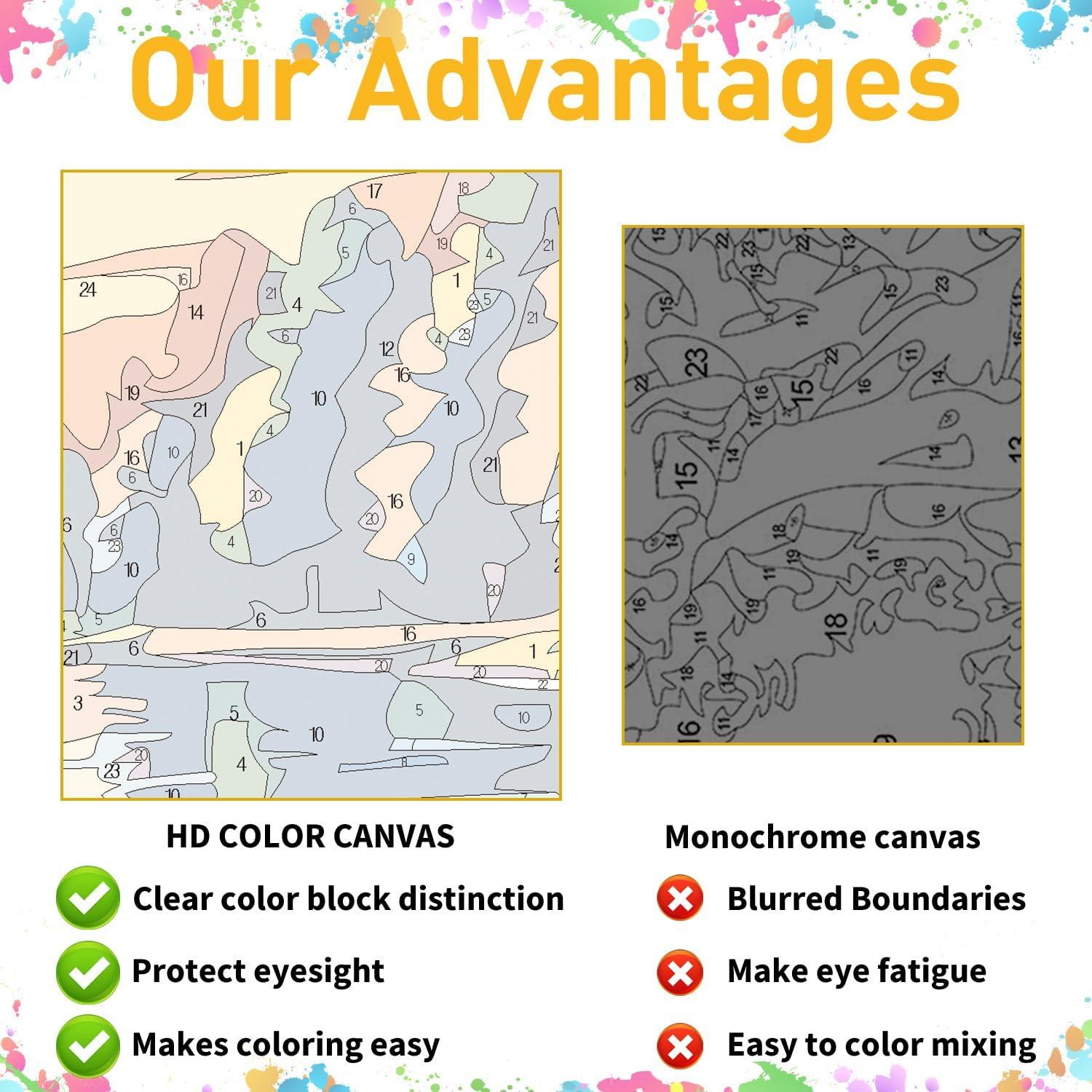 Kit de Pintar por Números Mandun Libélula 40.6x50.8 cm