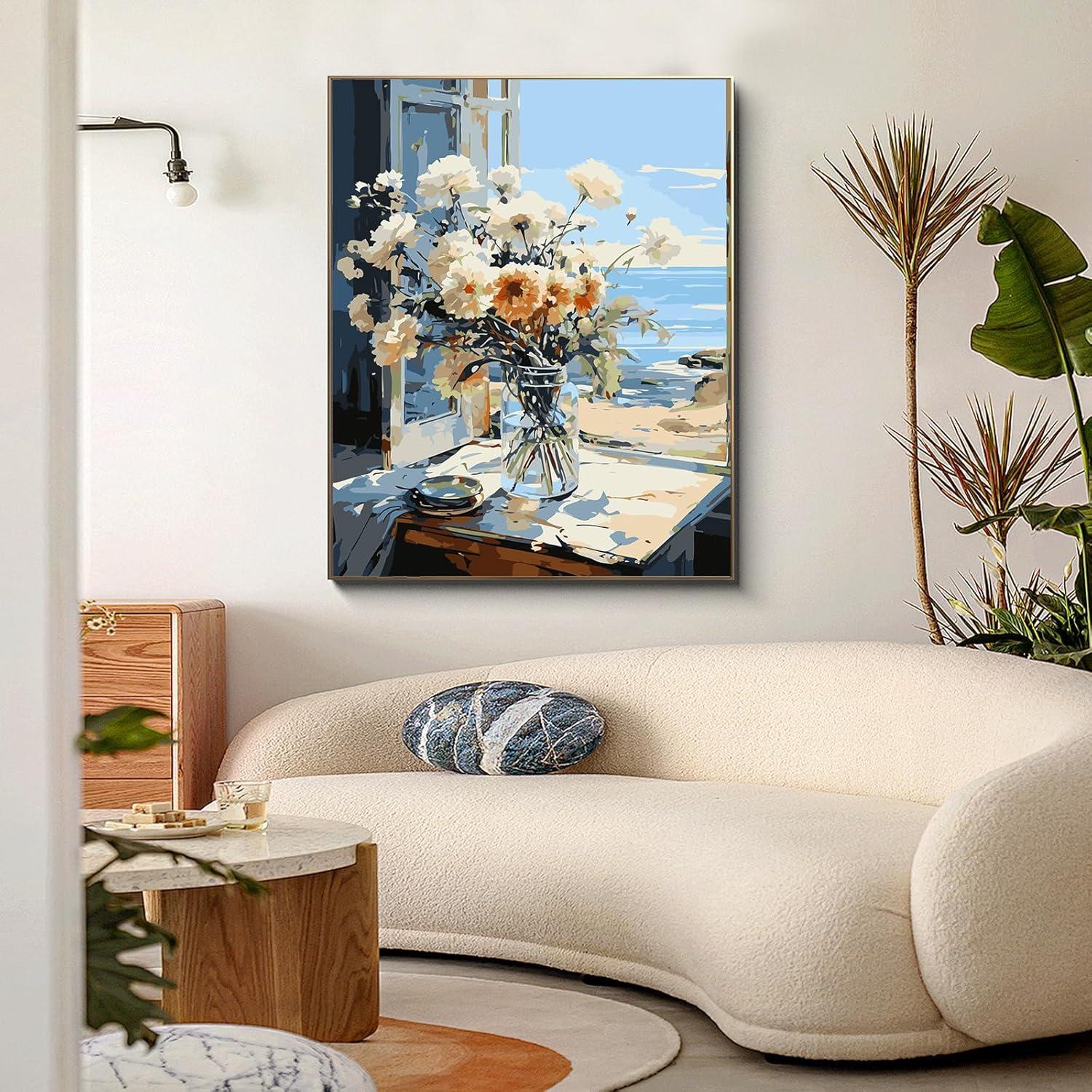 Kit de Pintura por Números PRASIO Adultos 40.6x50.8 cm Floral