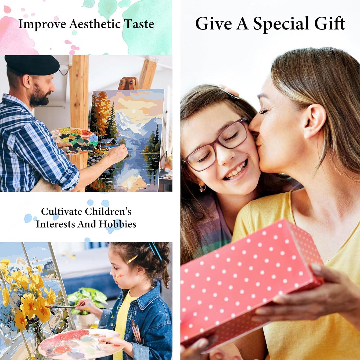 Kit de Pintura por Números PRASIO Adultos 40.6x50.8 cm Floral