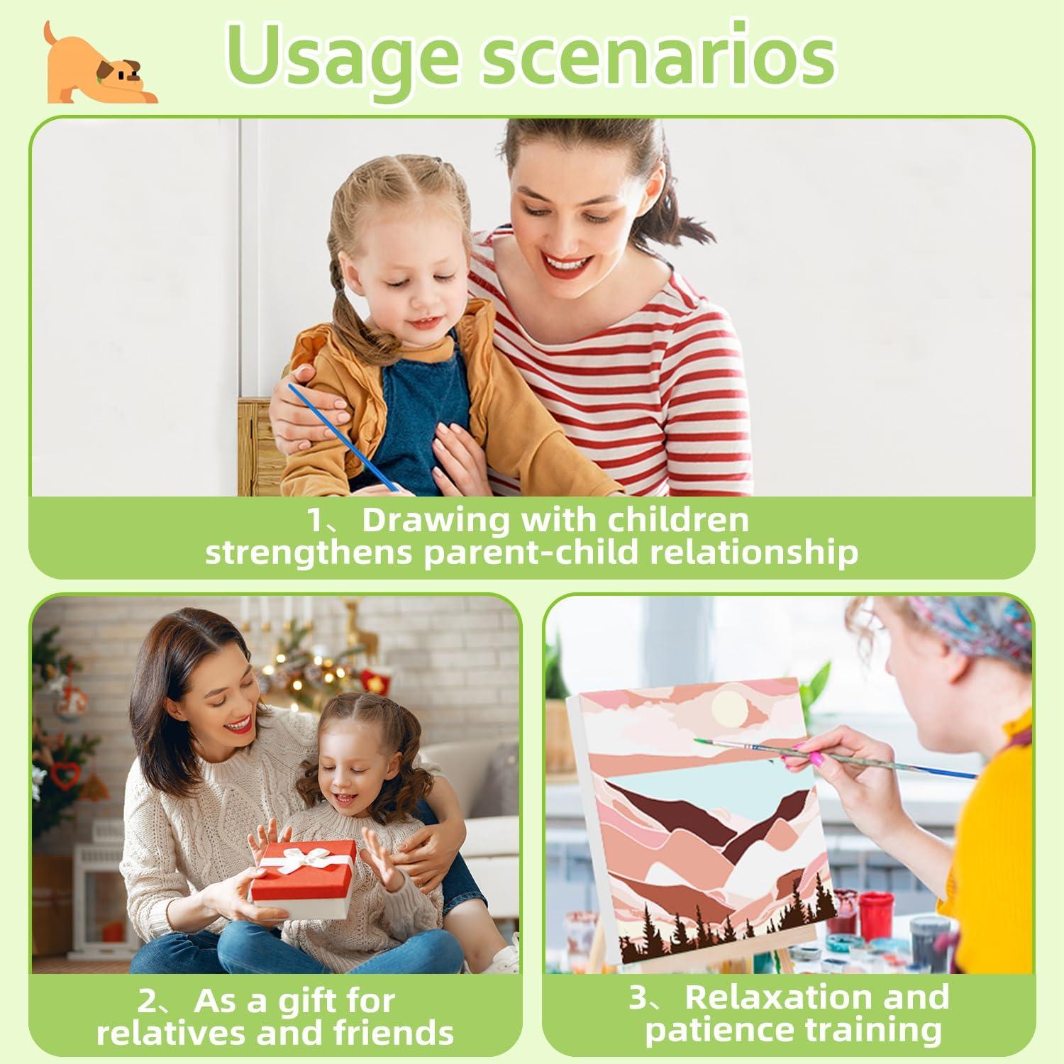 Kit de Pintura por Números Reivworl Perro 40.6x50.8 cm