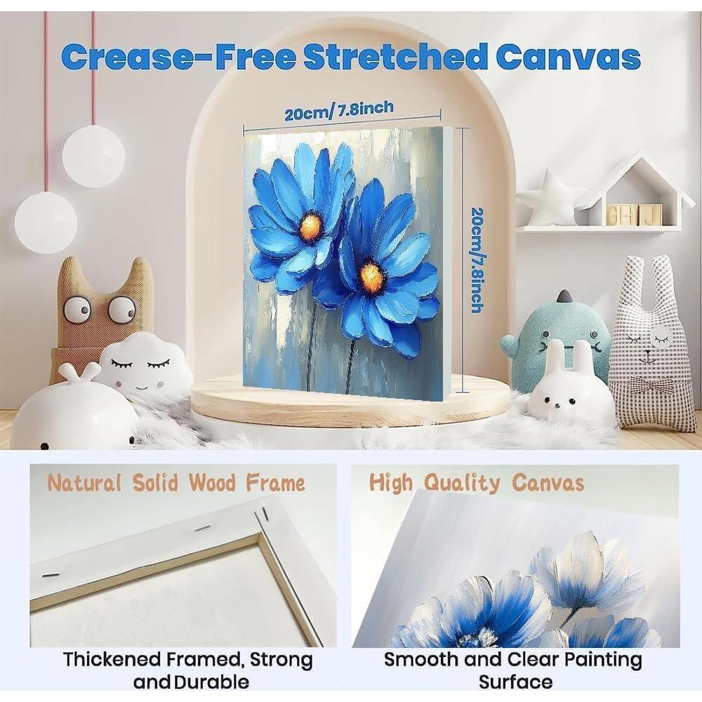 Kit de Pintura por Números Fotasmua 4 Paquetes 20x20 cm