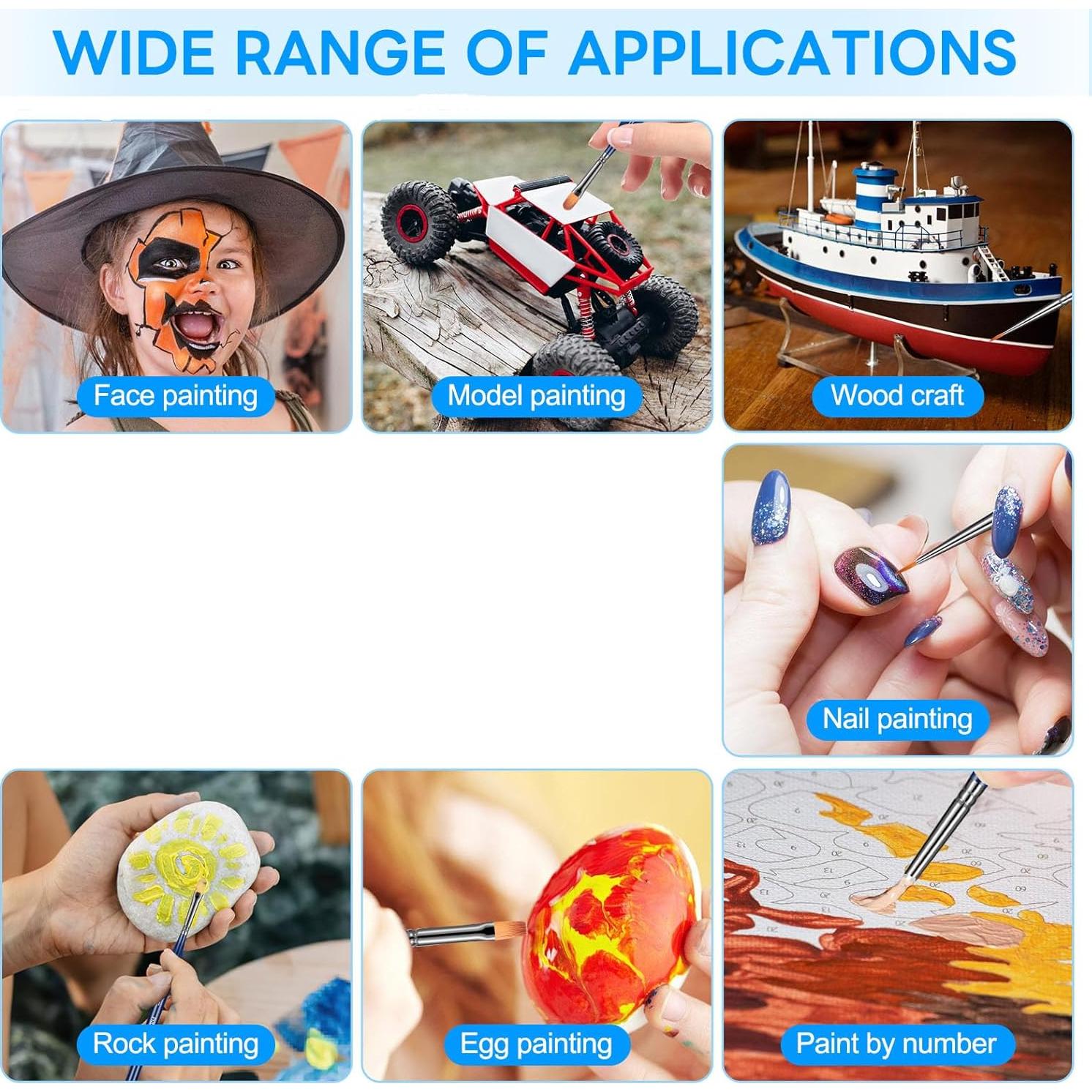 Juego de Pinceles de Detalle Dushco - 15 Piezas para Pintura