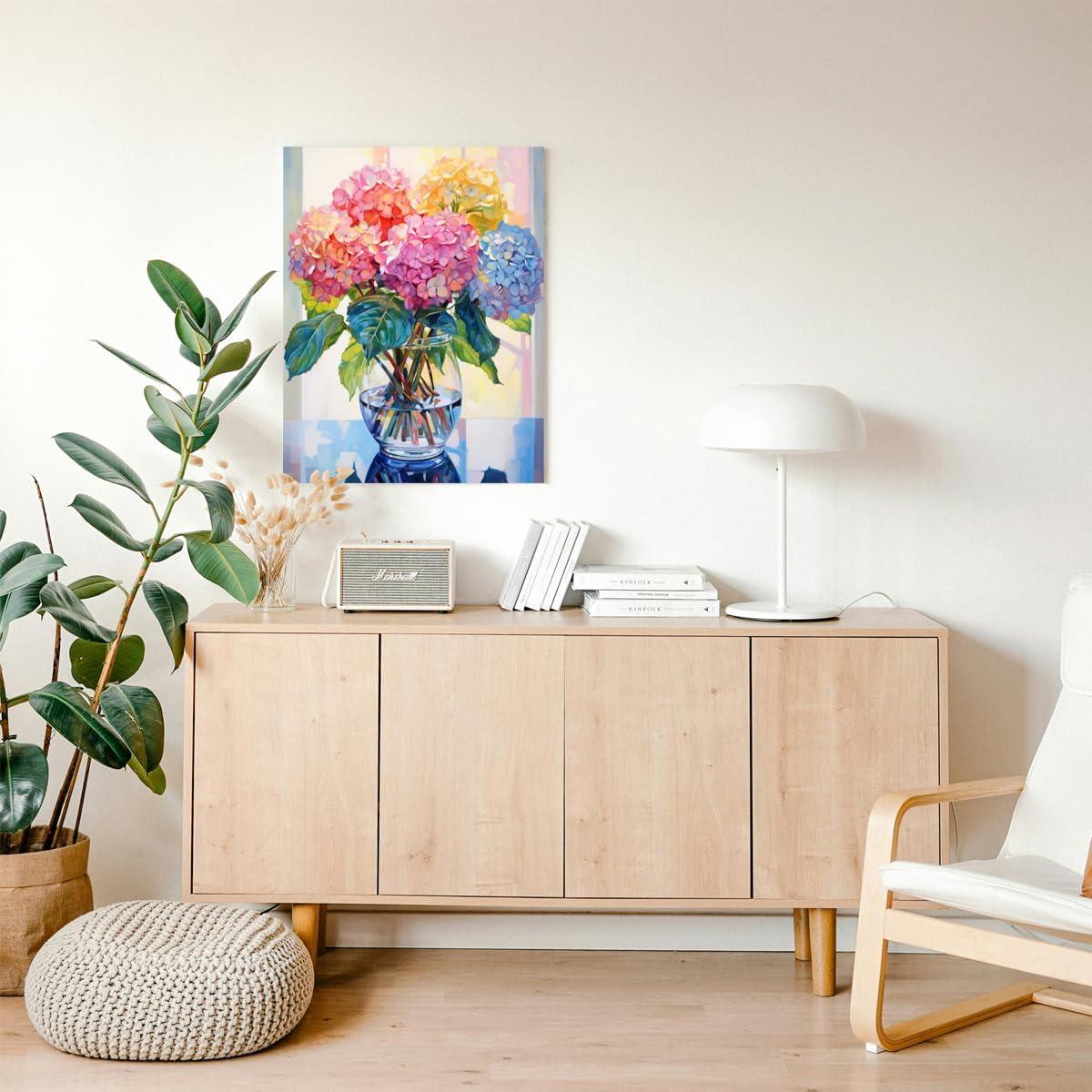 HIVIEW Pintura por Números 40.6x50.8 cm Acrílico Floral