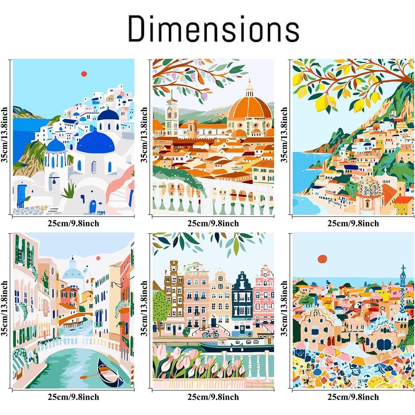 Kit de Pintar por Números para Adultos cupmod MT11587-MT11592