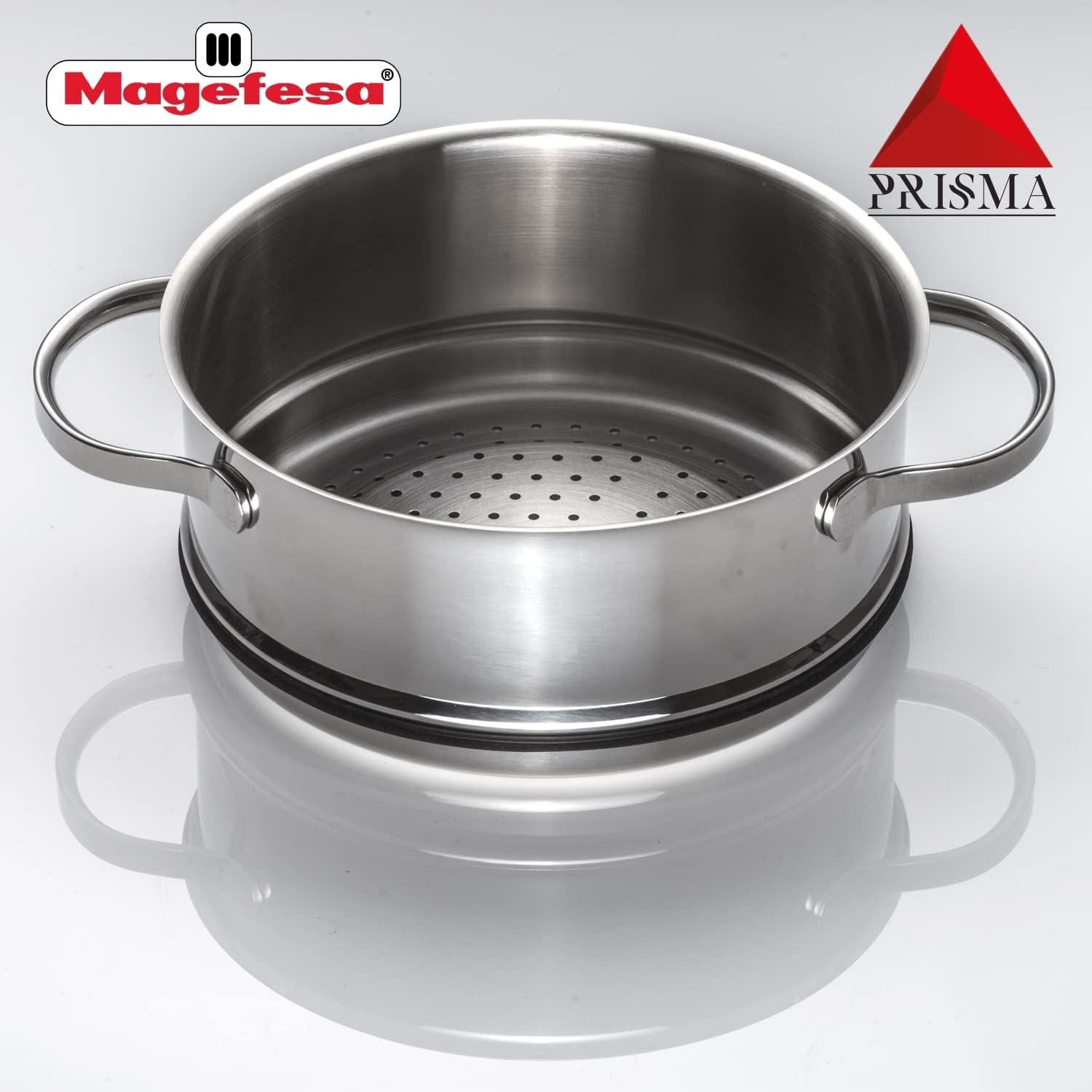 MAGEFESA Prisma – Olla a vapor 20 cm acero inoxidable