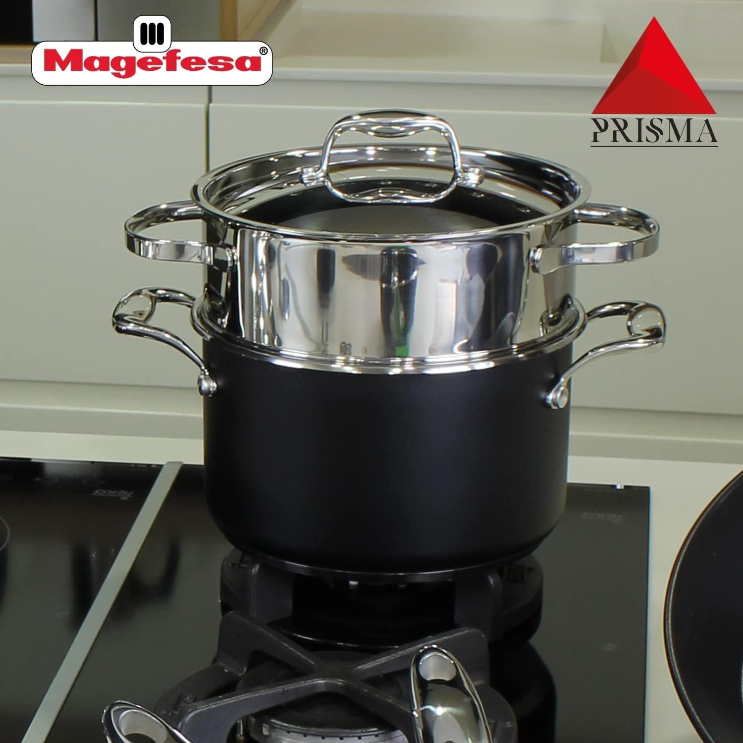 MAGEFESA Prisma – Olla a vapor 20 cm acero inoxidable