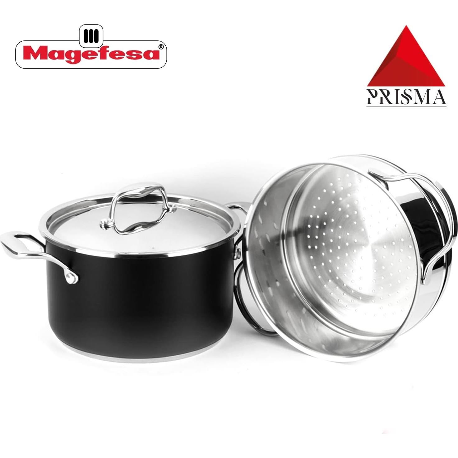MAGEFESA Prisma – Olla a vapor 20 cm acero inoxidable