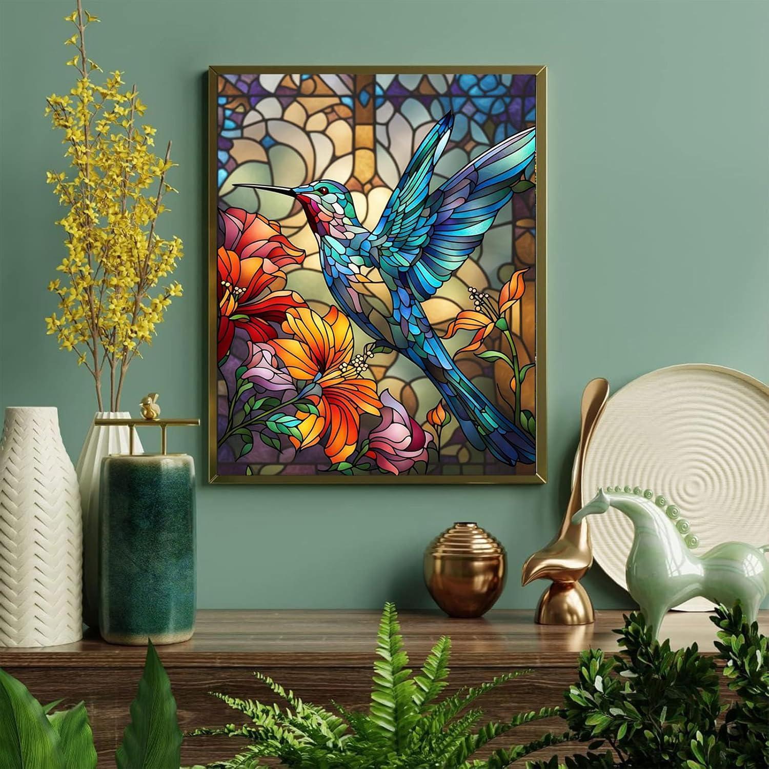 Pintura por Números XACKCME Colibrí 50.8x40.6 cm DIY