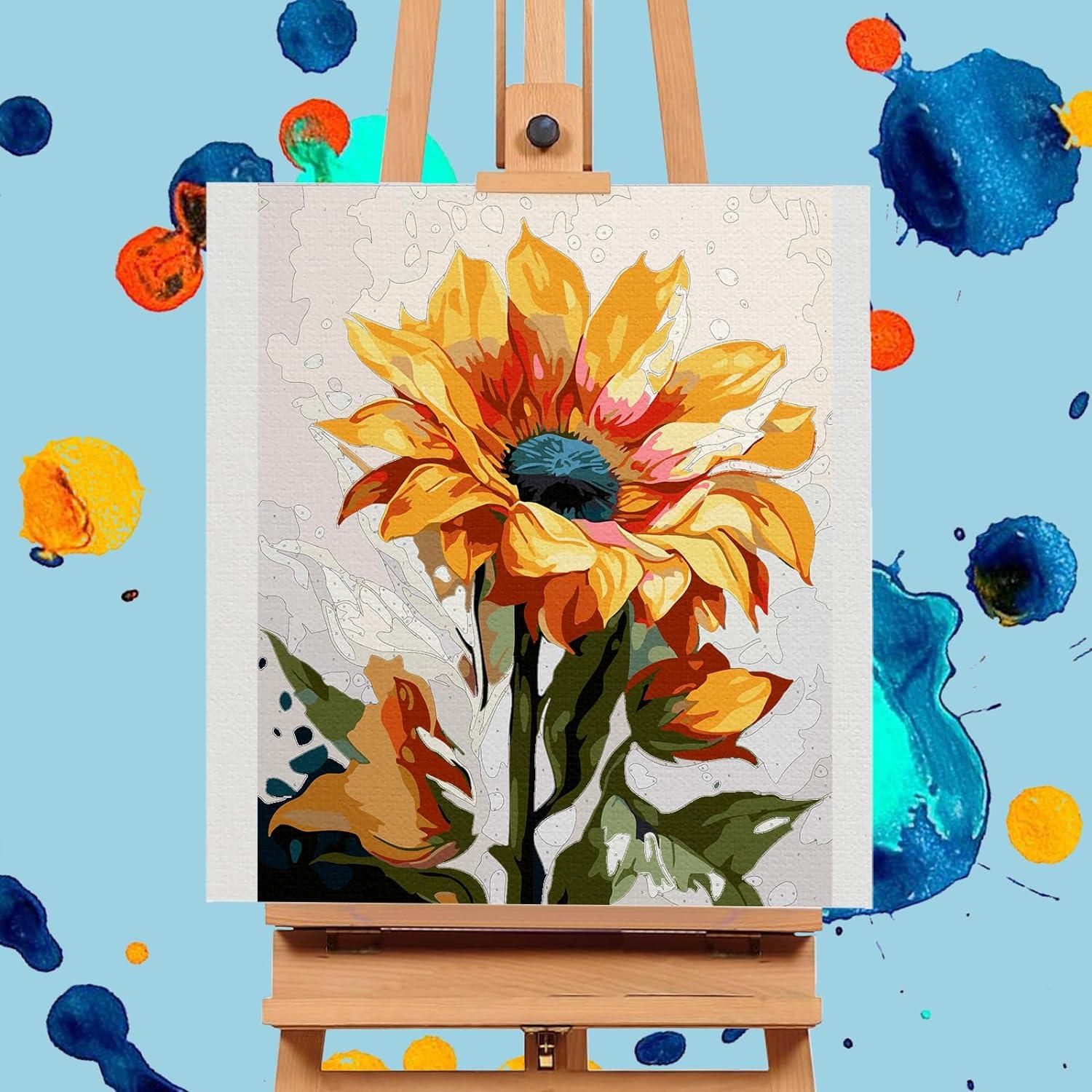Kit de Pintura por Números Offito Girasol 30.5x40.6cm