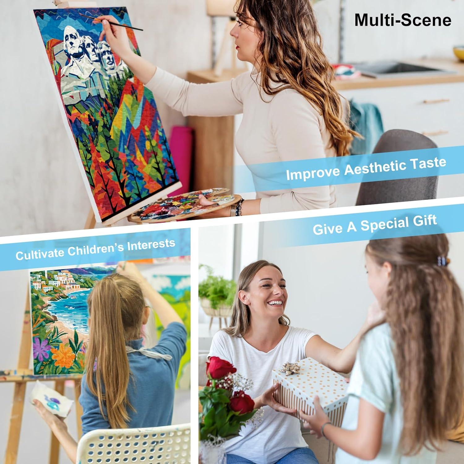 Kit de Pintura por Números Offito Girasol 30.5x40.6cm