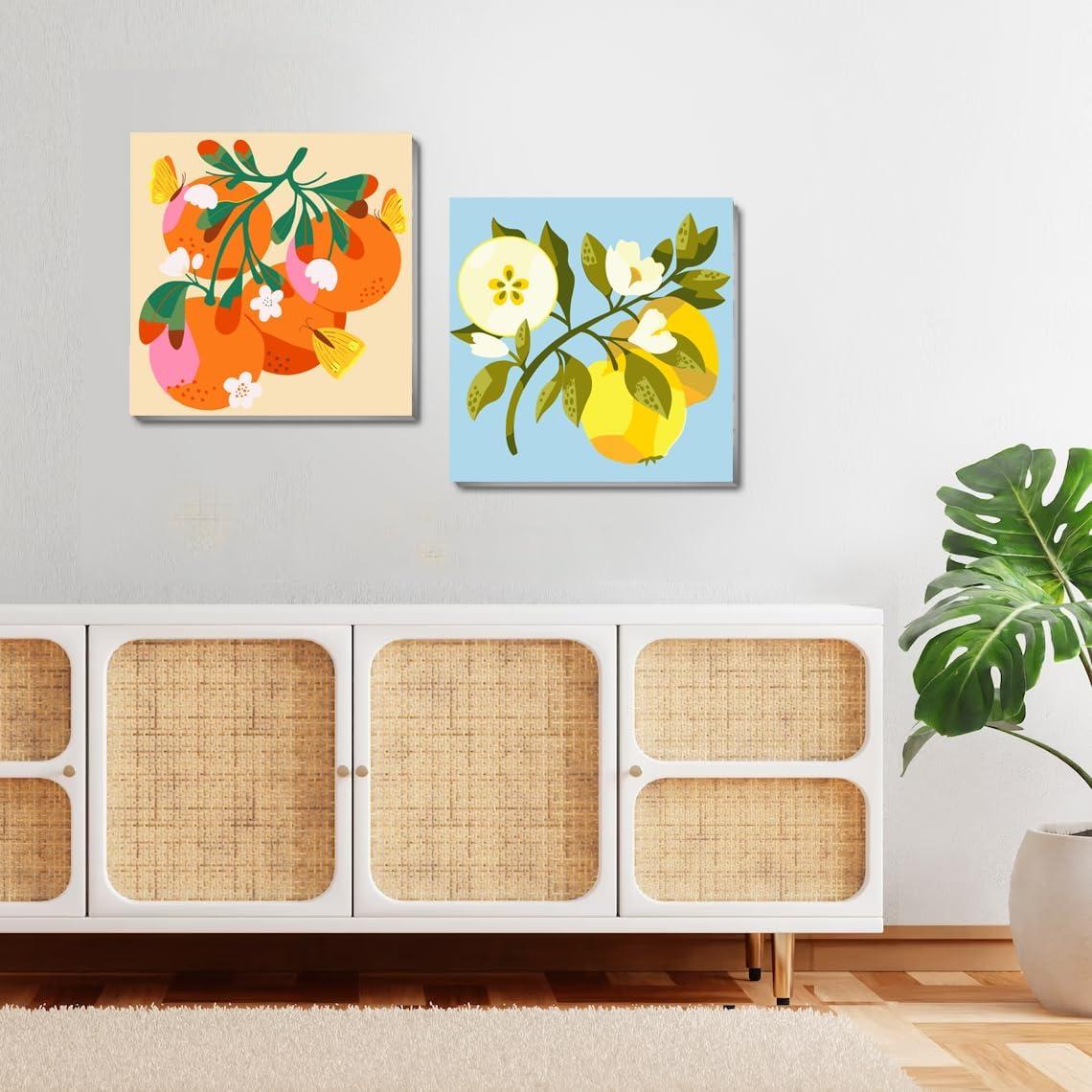 Kit de Pintura por Números Canrichshop 4 Piezas 20x20 cm