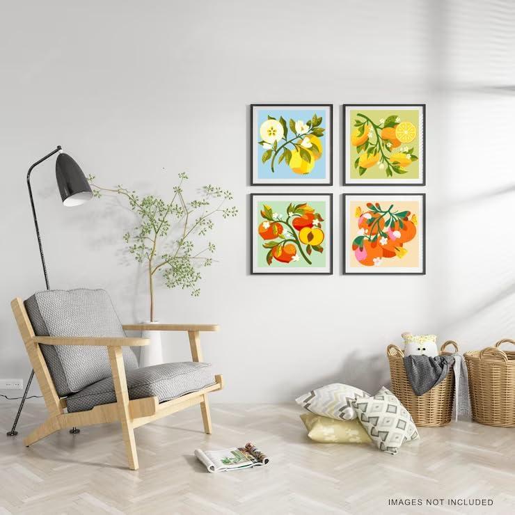 Kit de Pintura por Números Canrichshop 4 Piezas 20x20 cm