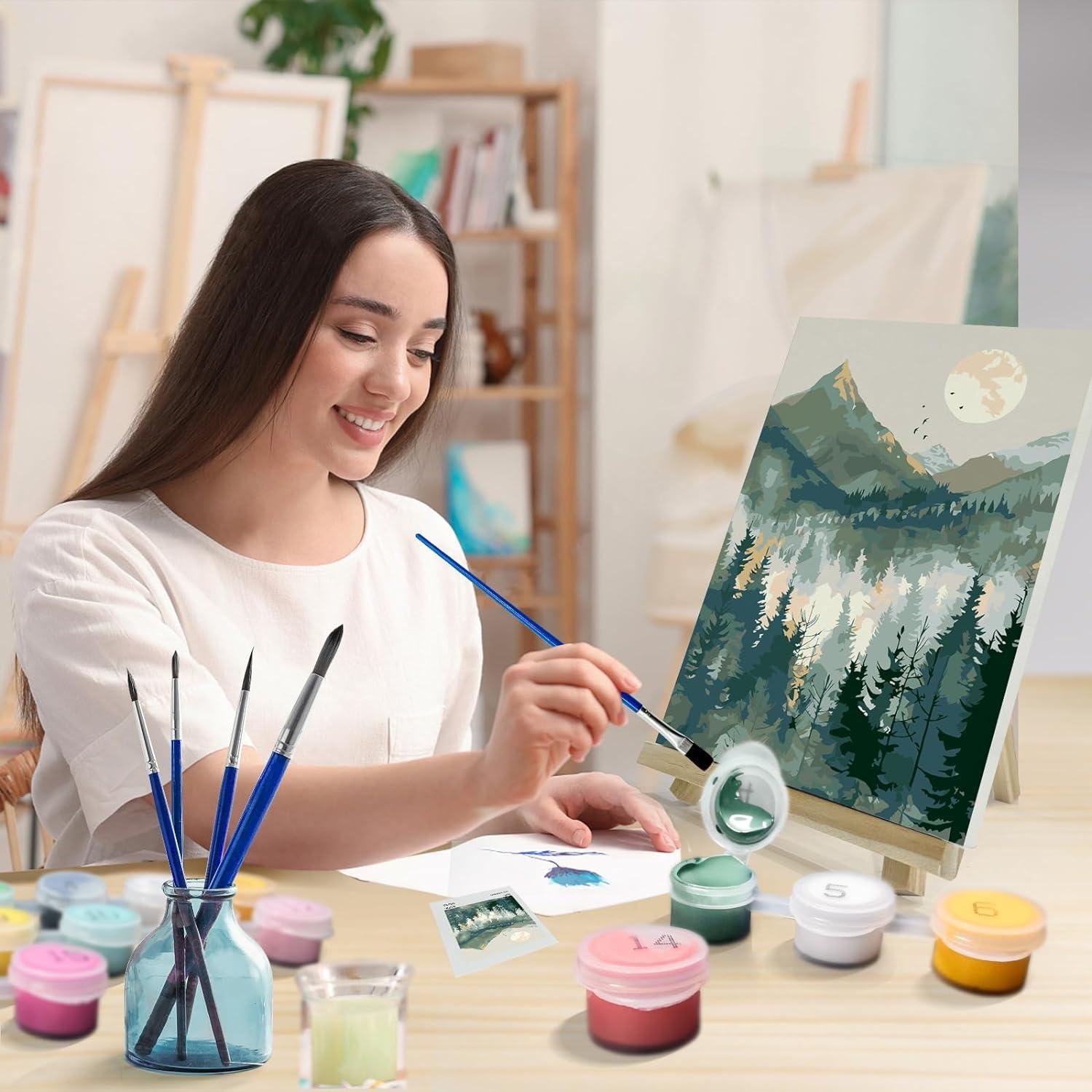 Kit de Pintar por Números JOOZ 20x30 cm Paisaje de Montaña