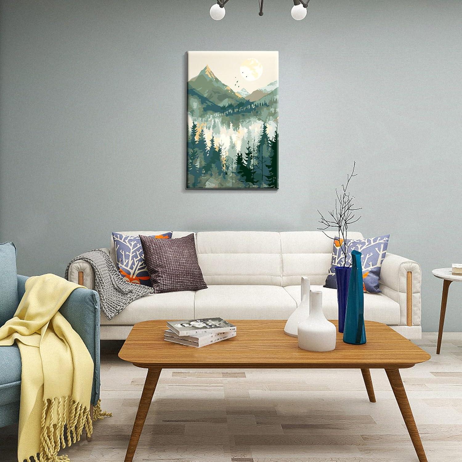 Kit de Pintar por Números JOOZ 20x30 cm Paisaje de Montaña