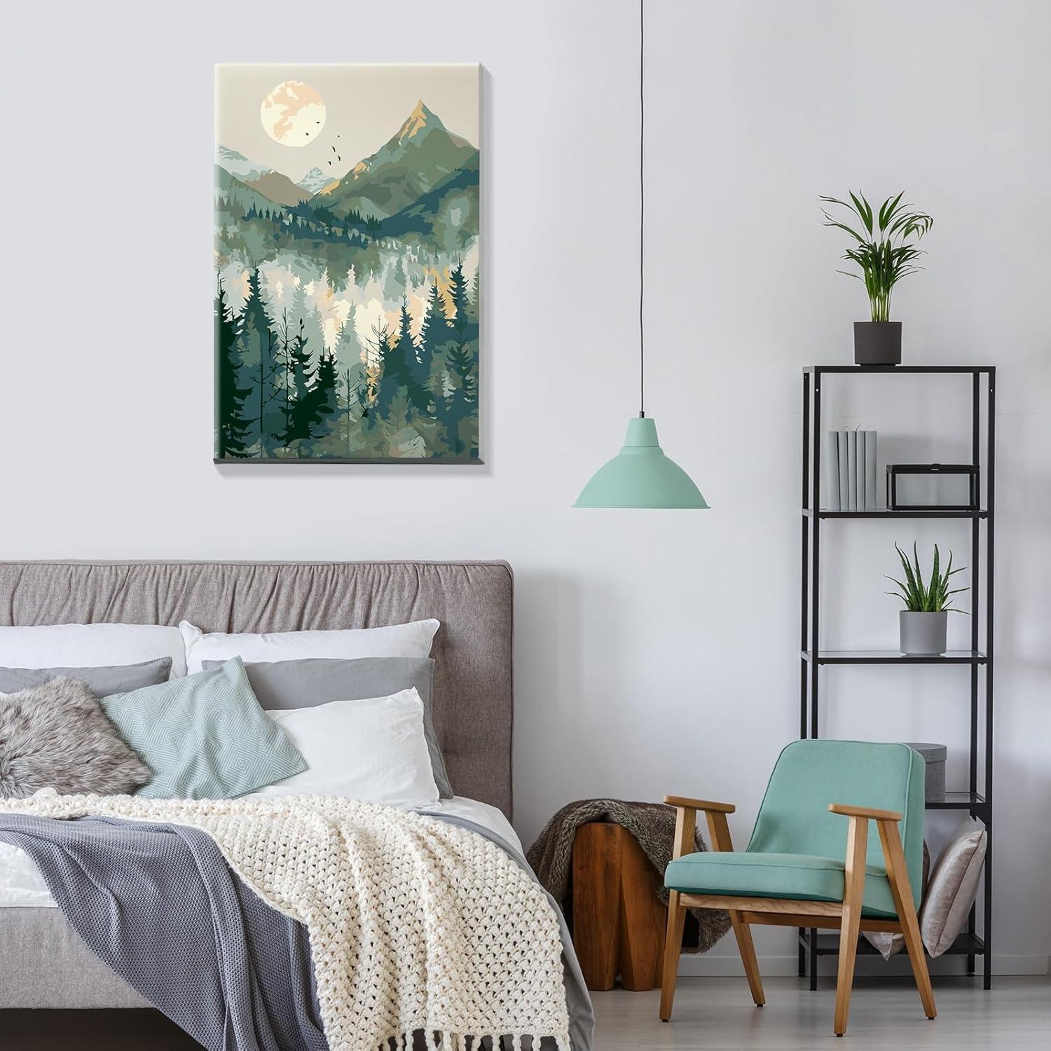 Kit de Pintar por Números JOOZ 20x30 cm Paisaje de Montaña