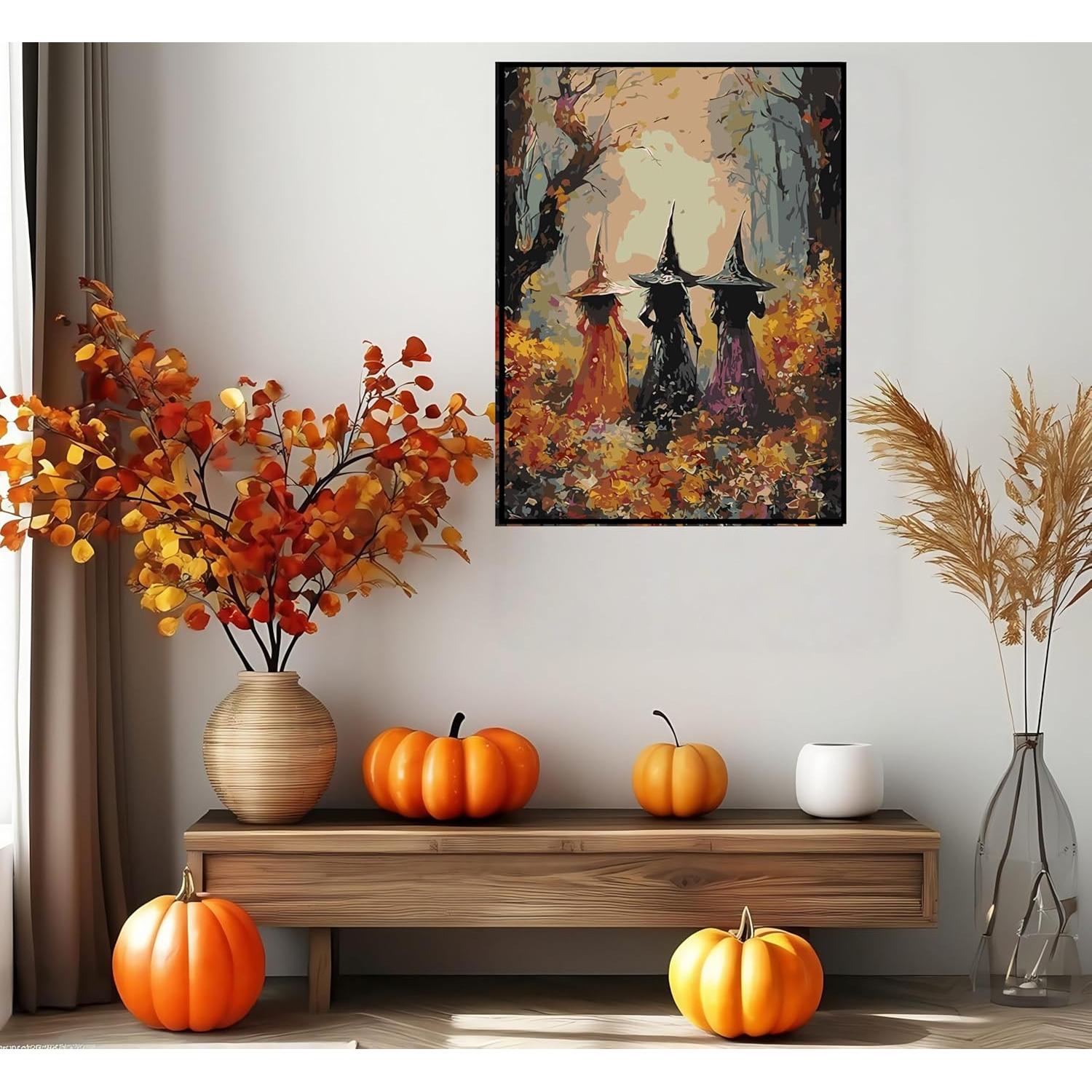 Kit Pintar por Números Halloween CSZPPQAF 30.48x40.64 cm