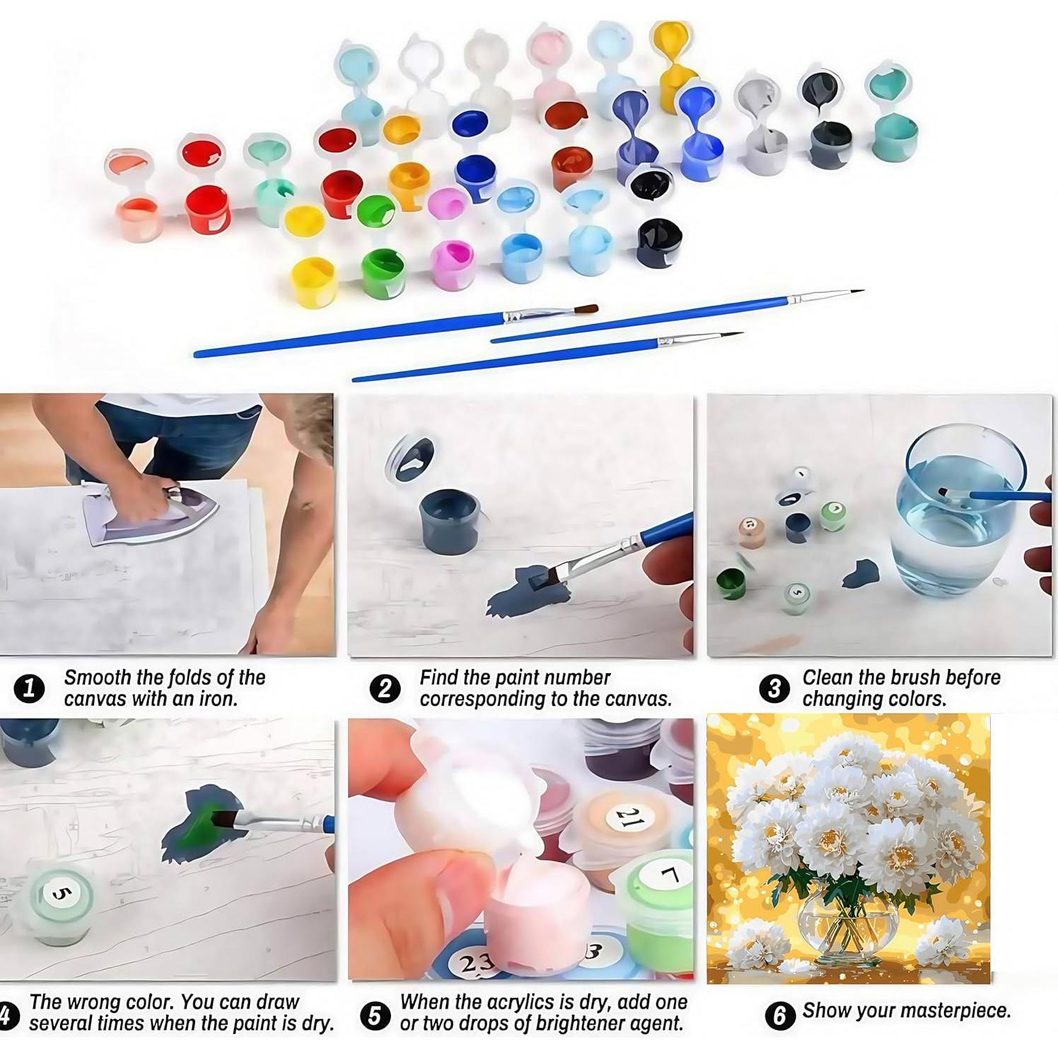 Kit Pintar por Números Halloween CSZPPQAF 30.48x40.64 cm