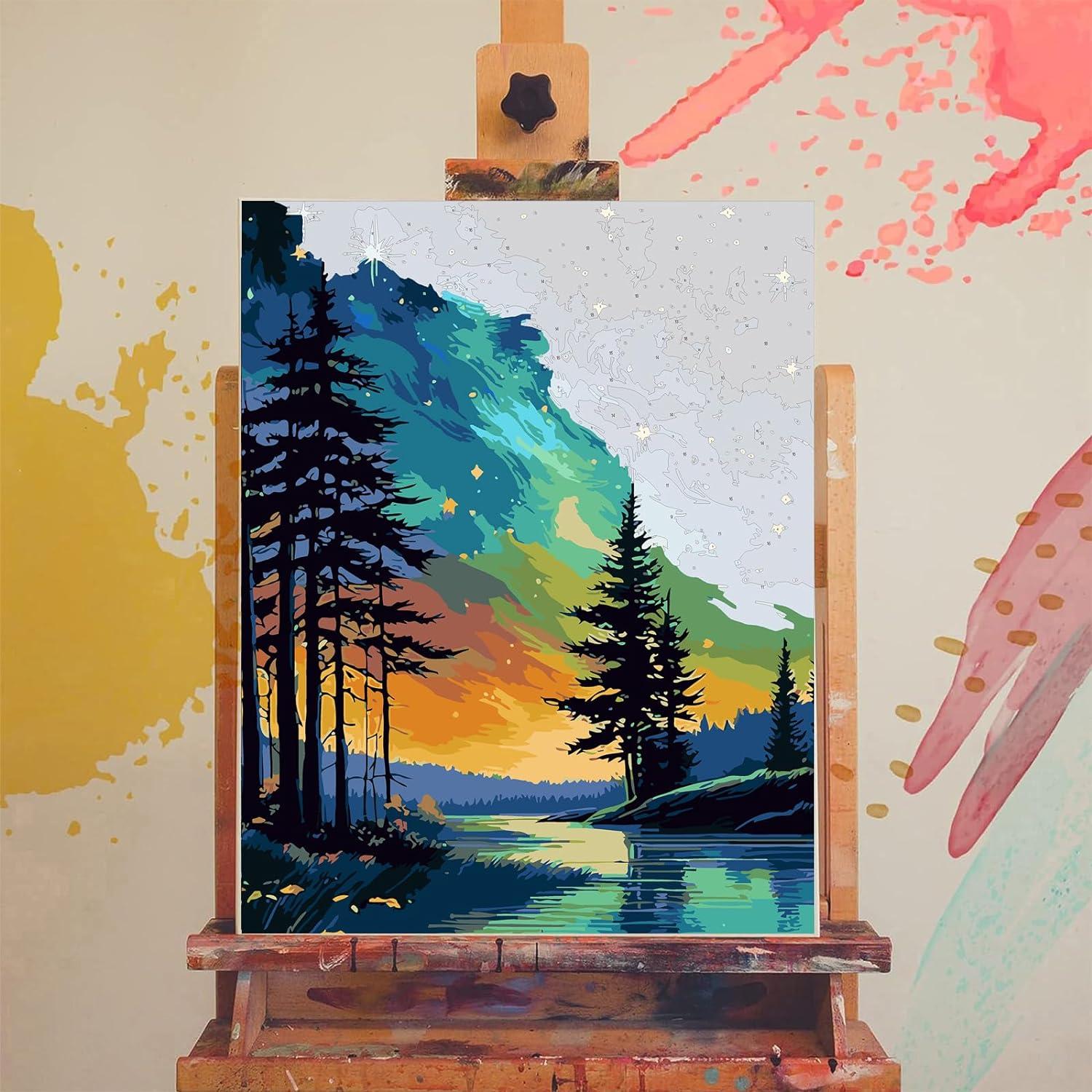 Pintura por Números XACKCME Cielo Estrellado 40.6x50.8 cm